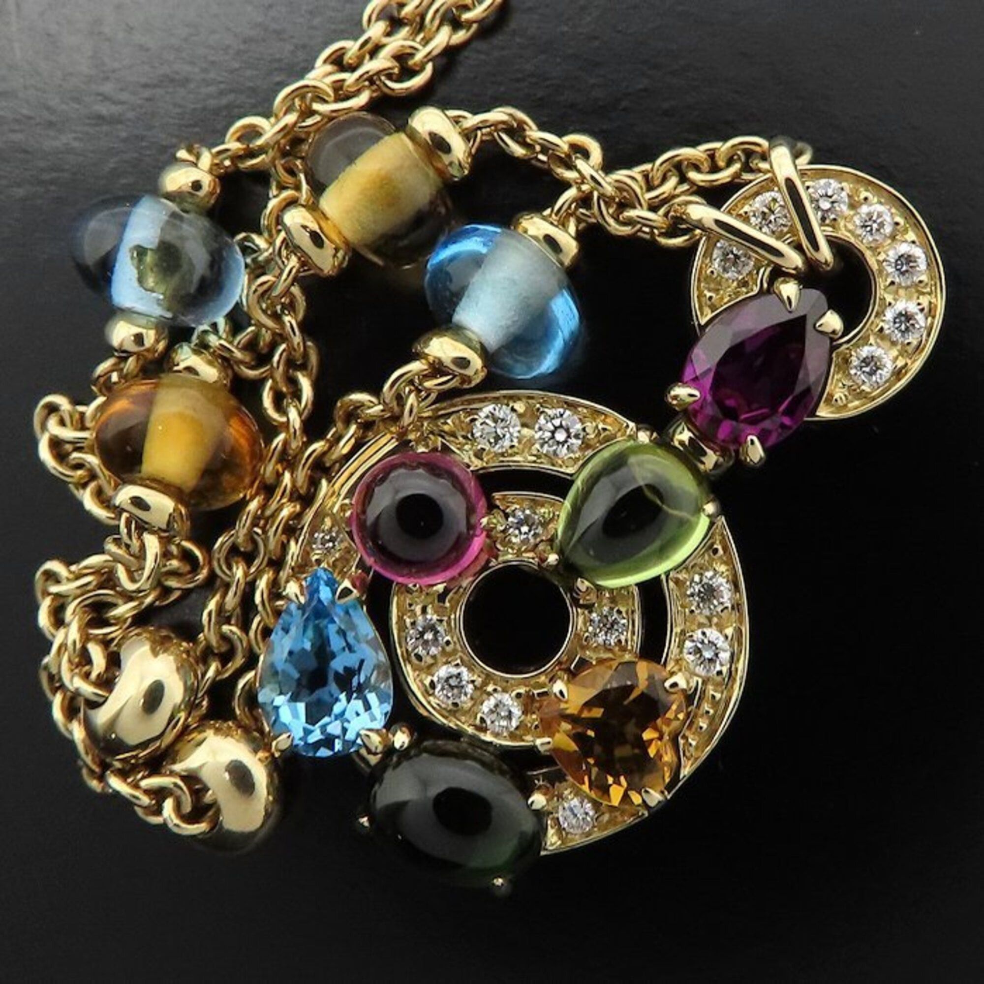 Bvlgari BVLGARI Bulgari Astrale Cerchi Necklace Diamond Multi-Stone 18K Yellow Gold Women's 295512 Size ONE SIZE - 10 Thumbnail