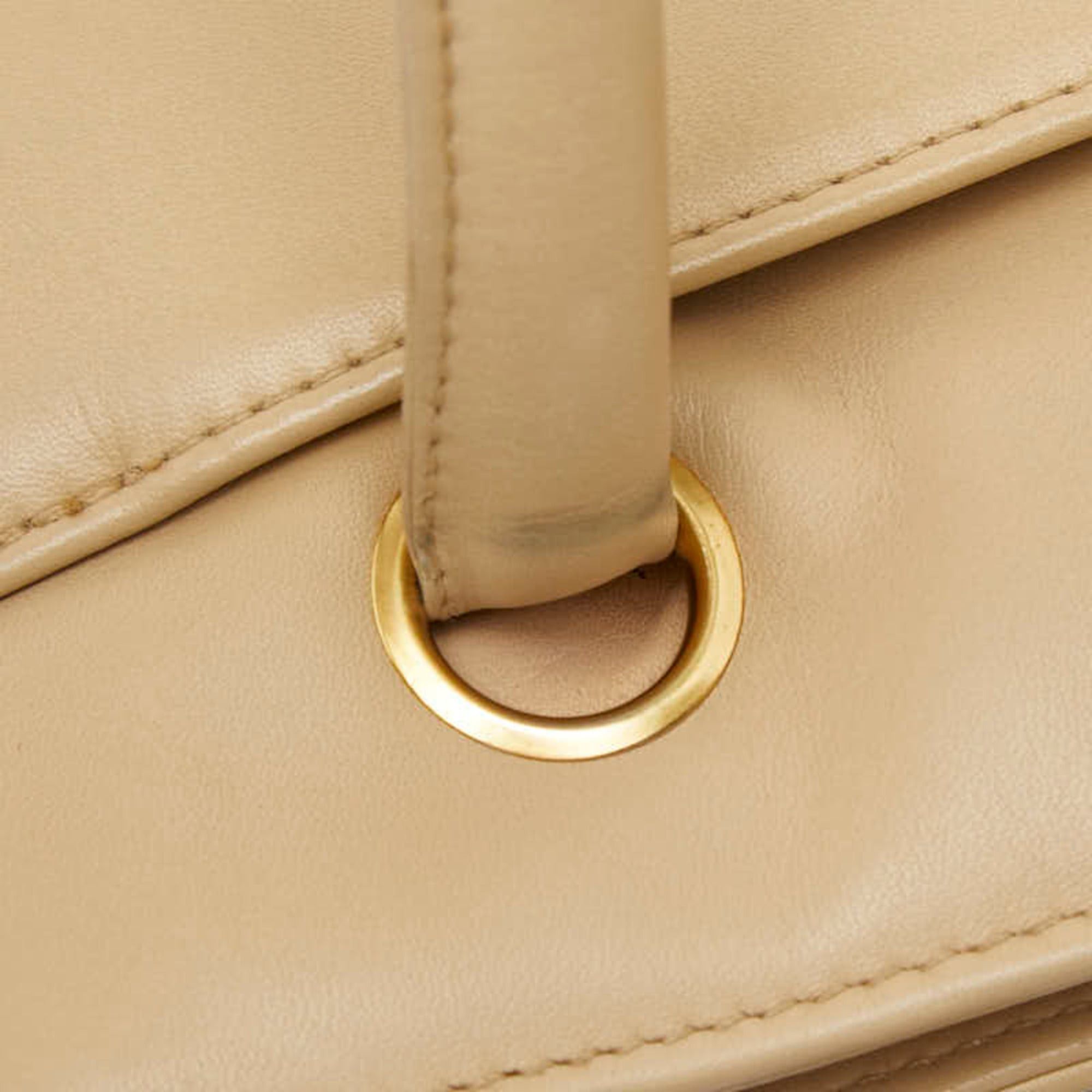 Chanel Chanel Coco Mark Tote Bag, Beige Leather, Women's CHANEL Size ONE SIZE - 11 Thumbnail