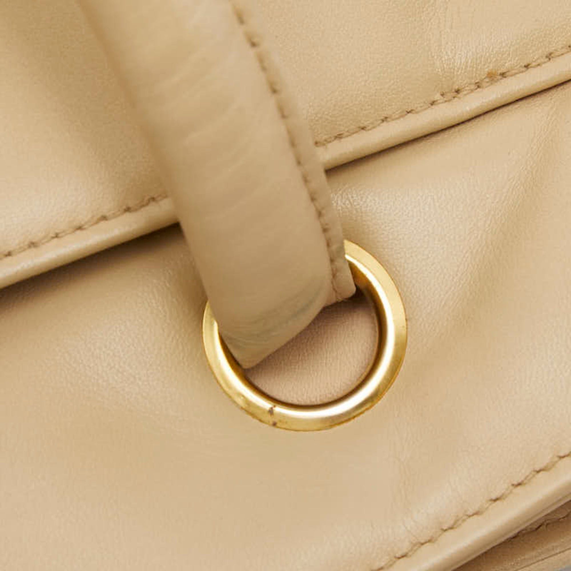 Chanel Chanel Coco Mark Tote Bag, Beige Leather, Women's CHANEL Size ONE SIZE - 10 Thumbnail