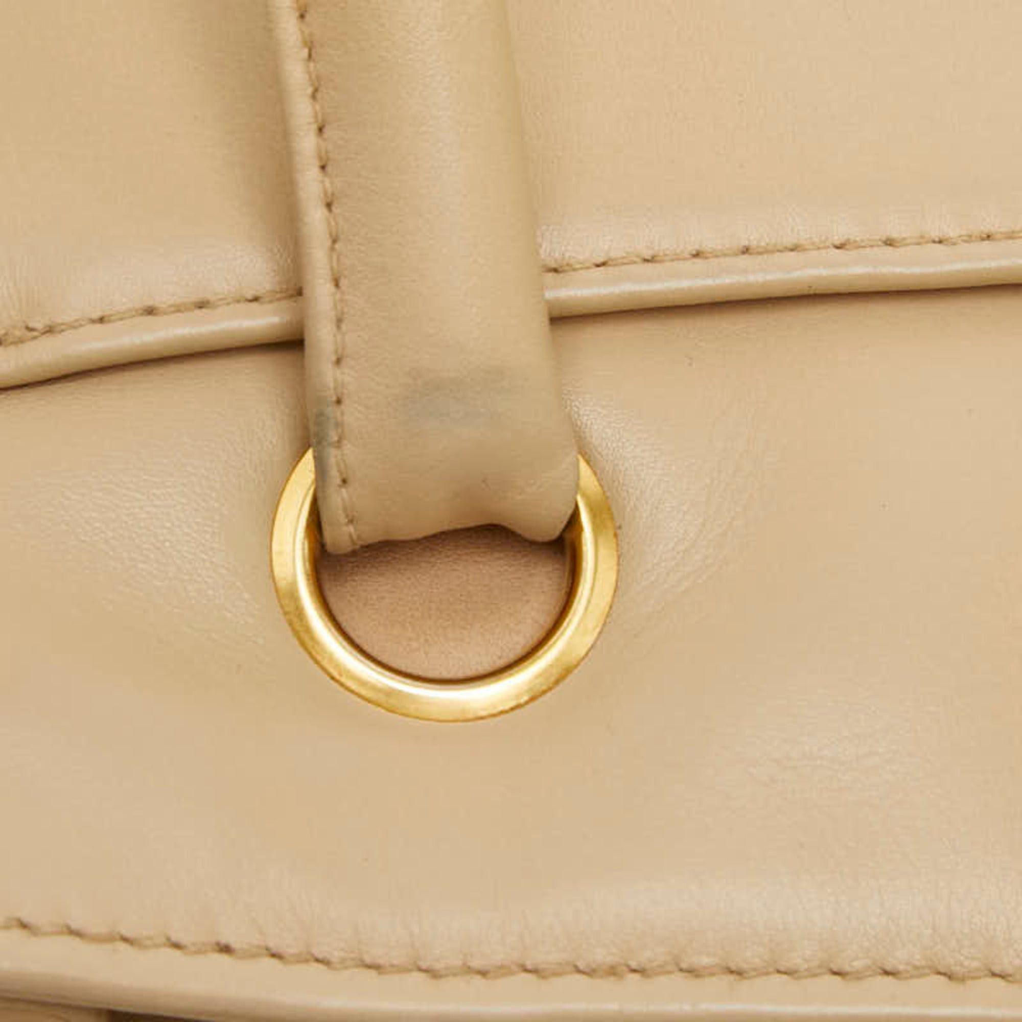 Chanel Chanel Coco Mark Tote Bag, Beige Leather, Women's CHANEL Size ONE SIZE - 9 Thumbnail