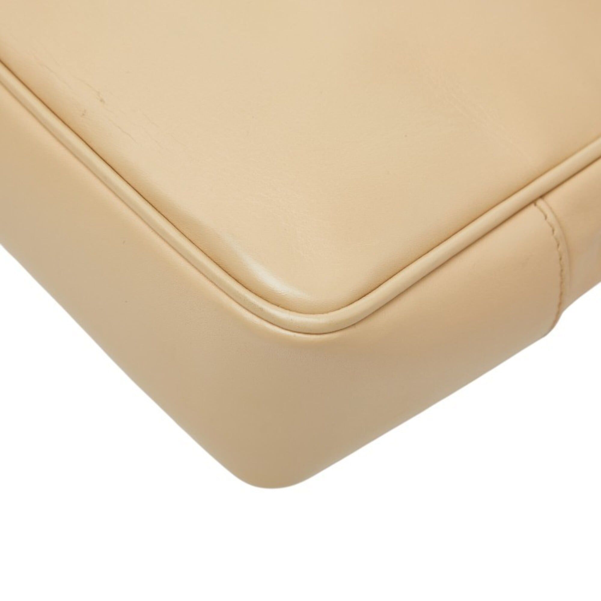 Chanel Chanel Coco Mark Tote Bag, Beige Leather, Women's CHANEL Size ONE SIZE - 4 Thumbnail