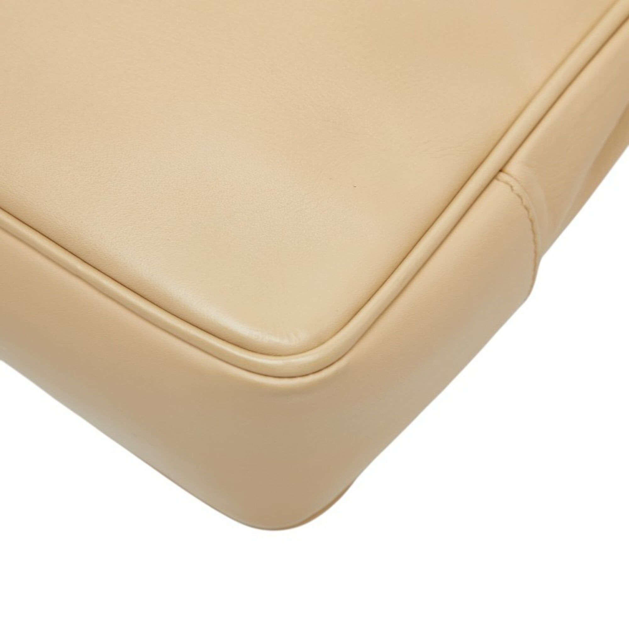 Chanel Chanel Coco Mark Tote Bag, Beige Leather, Women's CHANEL Size ONE SIZE - 6 Thumbnail