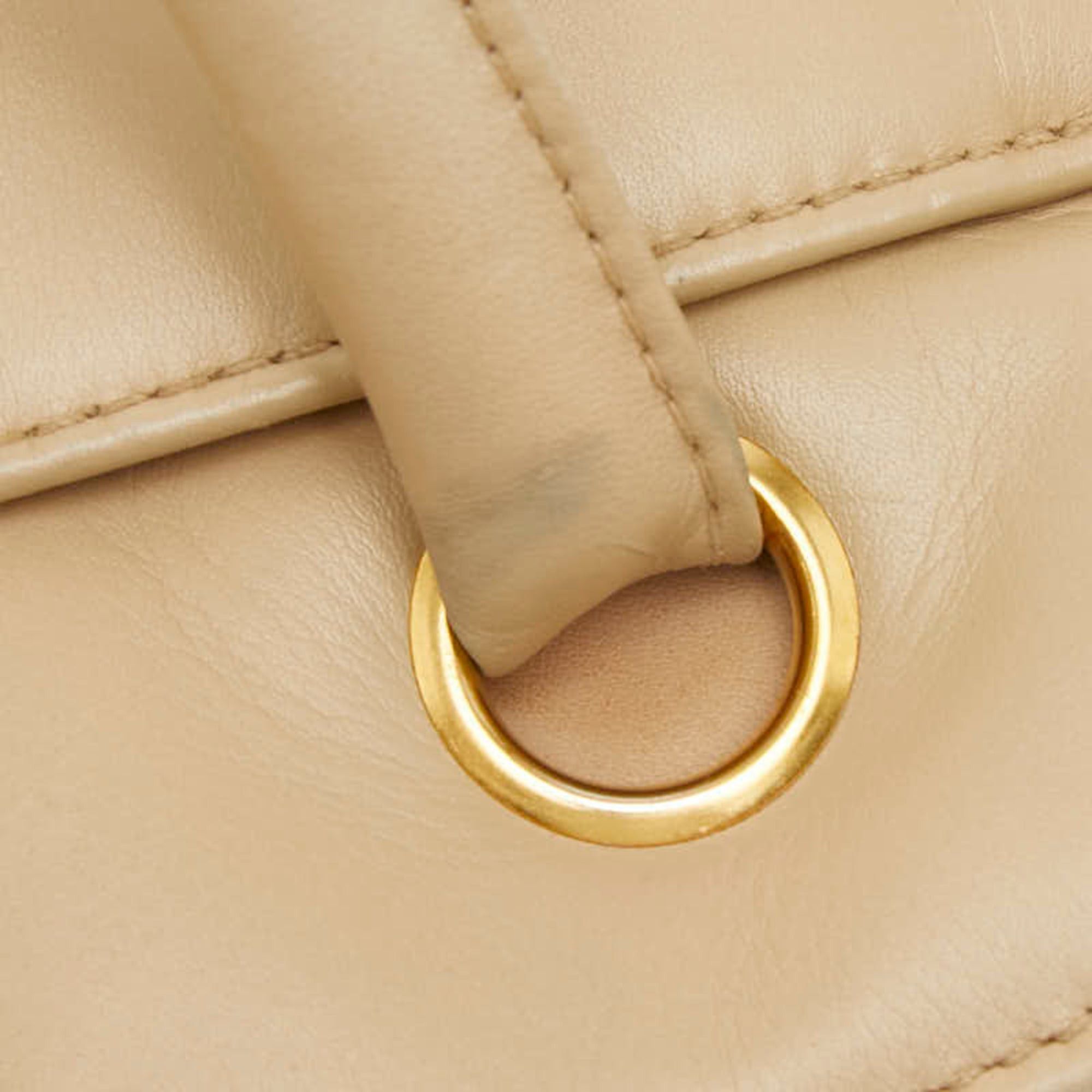 Chanel Chanel Coco Mark Tote Bag, Beige Leather, Women's CHANEL Size ONE SIZE - 8 Thumbnail