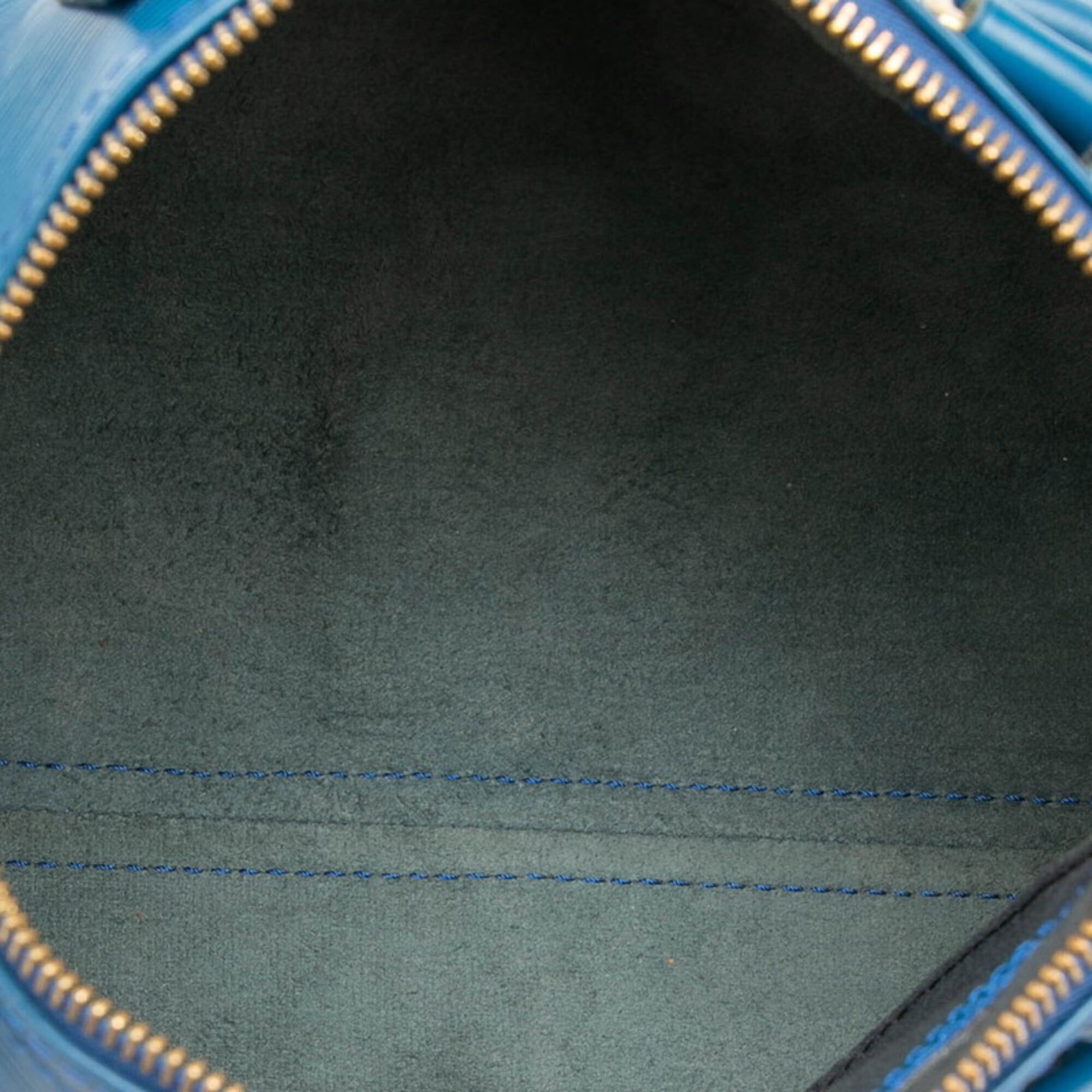 Louis Vuitton Louis Vuitton Epi Speedy 25 Handbag Mini Boston Bag M43015 Toledo Blue Leather Women's LOUIS VUITTON Size ONE SIZE - 4 Thumbnail