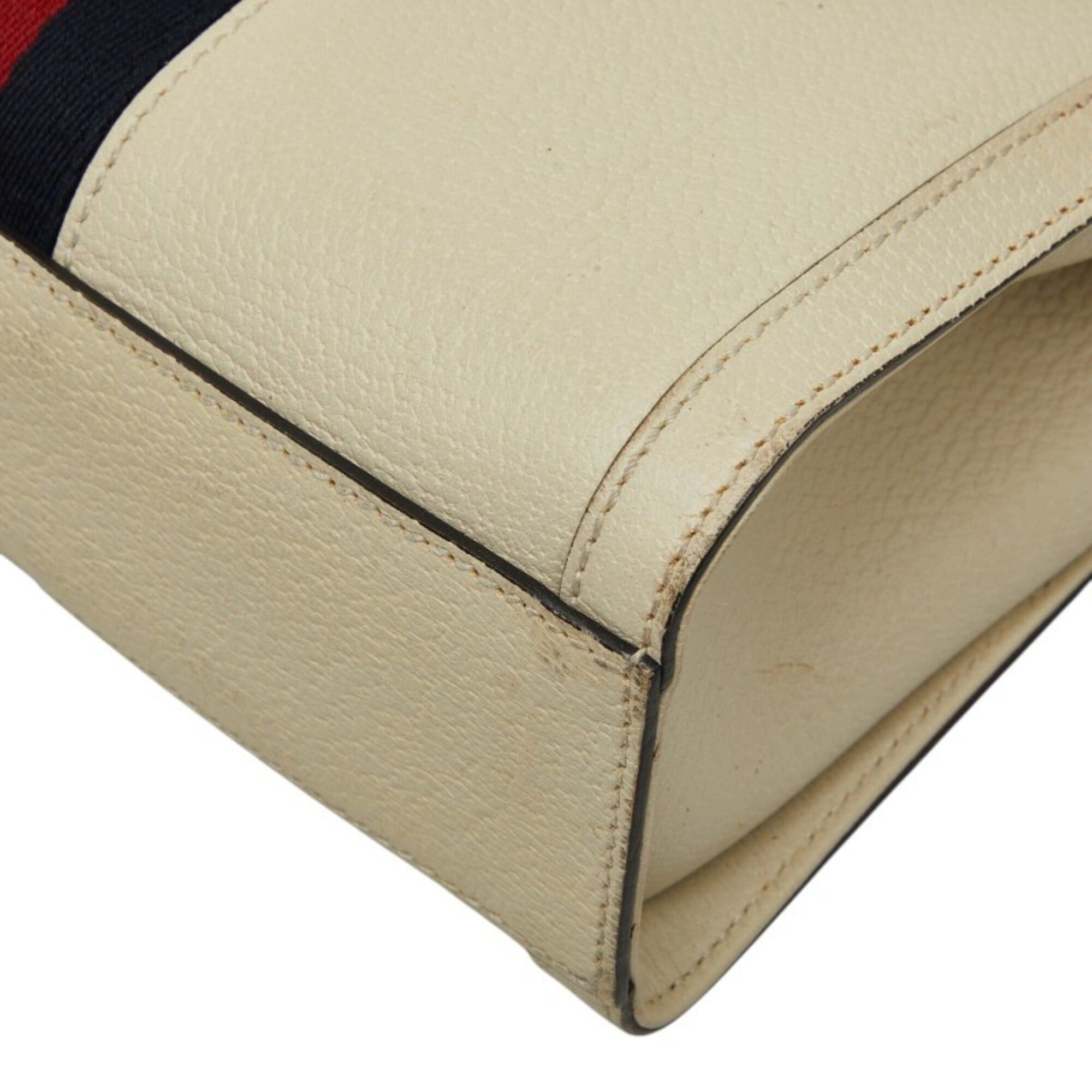 Gucci Gucci Ophidia Sherry Line Double G Small Handbag Shoulder Bag 2WAY 547551 Ivory Leather Women's GUCCI Size ONE SIZE - 7 Thumbnail