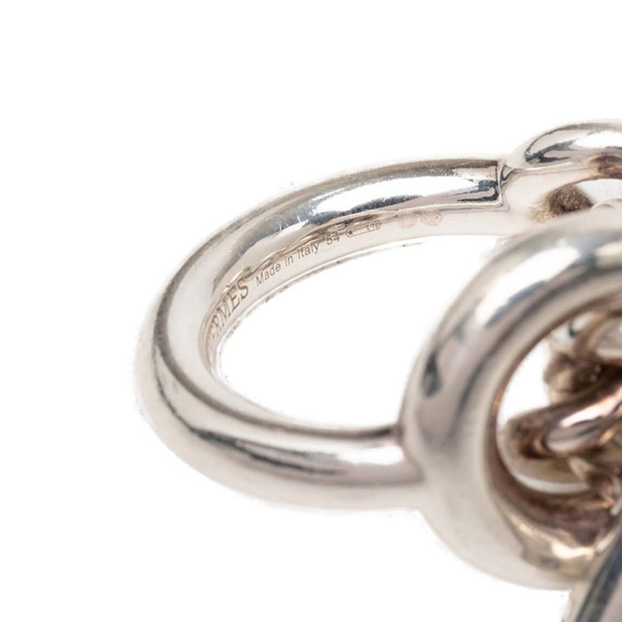 Hermes Hermes Croisette GM Ring, Size #54, SV925 Silver, Women's. Size ONE SIZE - 5 Thumbnail