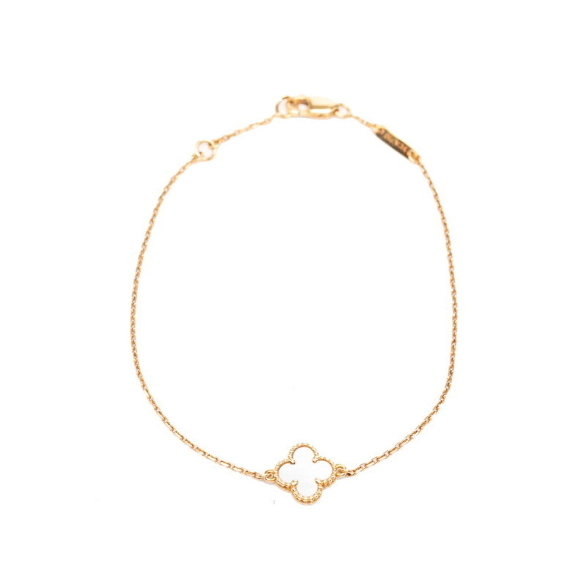 Van Cleef & Arpels Van Cleef & Arpels Sweet Alhambra Bracelet 18KPG Pink Gold Mother-of-Pearl Women's Size ONE SIZE - 2 Thumbnail
