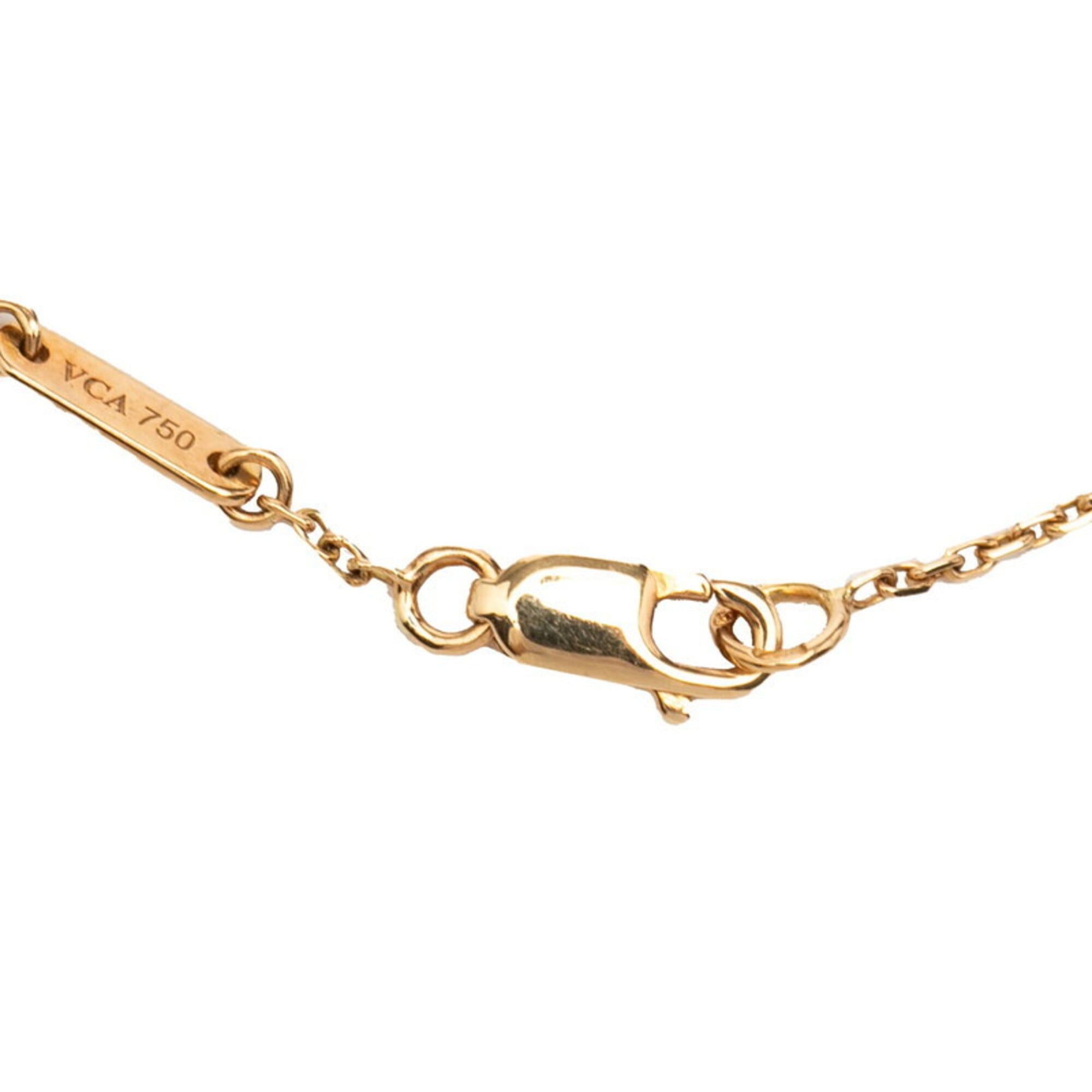 Van Cleef & Arpels Van Cleef & Arpels Sweet Alhambra Bracelet 18KPG Pink Gold Mother-of-Pearl Women's Size ONE SIZE - 4 Thumbnail
