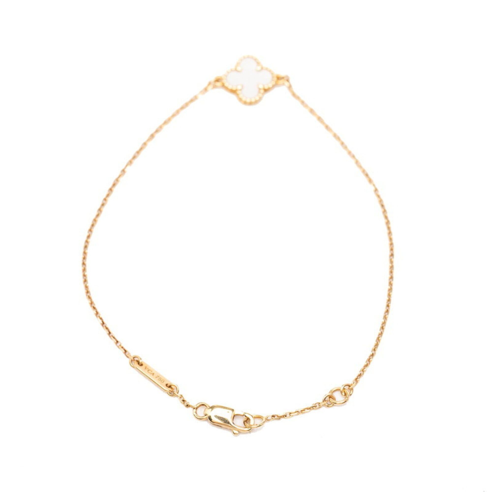 Van Cleef & Arpels Van Cleef & Arpels Sweet Alhambra Bracelet 18KPG Pink Gold Mother-of-Pearl Women's Size ONE SIZE - 3 Thumbnail