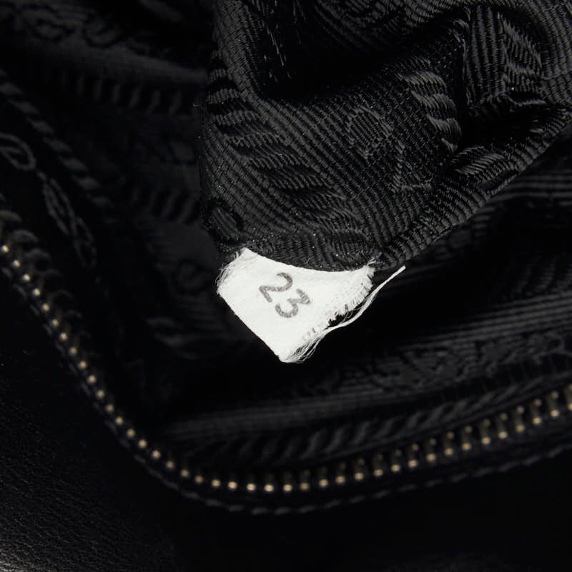 Prada Prada Triangle Logo Plate Flap Shoulder Bag, Black Nylon Leather, Women's PRADA Size ONE SIZE - 11 Thumbnail