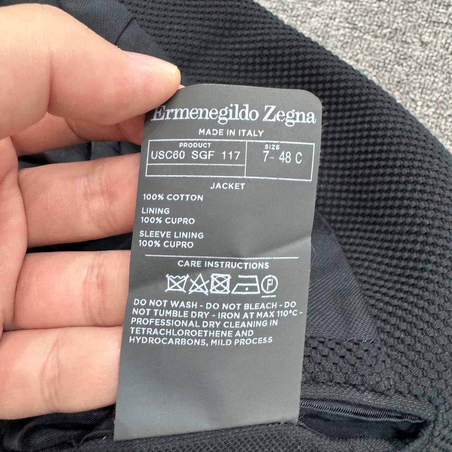 Ermenegildo Zegna Ermenegildo Zegna Cotton Blazer Size 38S Size 38S - 7 Thumbnail