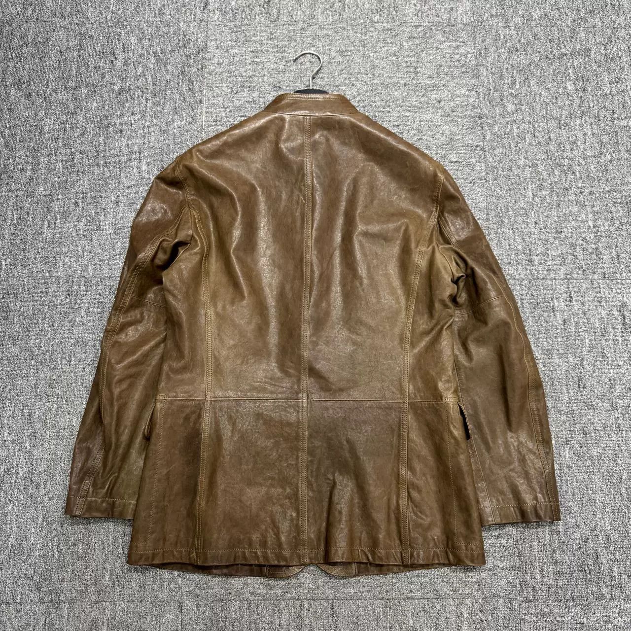 Giorgio Armani Giorgio Armani Brown Leather Jacket Size M Size US M / EU 48-50 / 2 - 6 Thumbnail