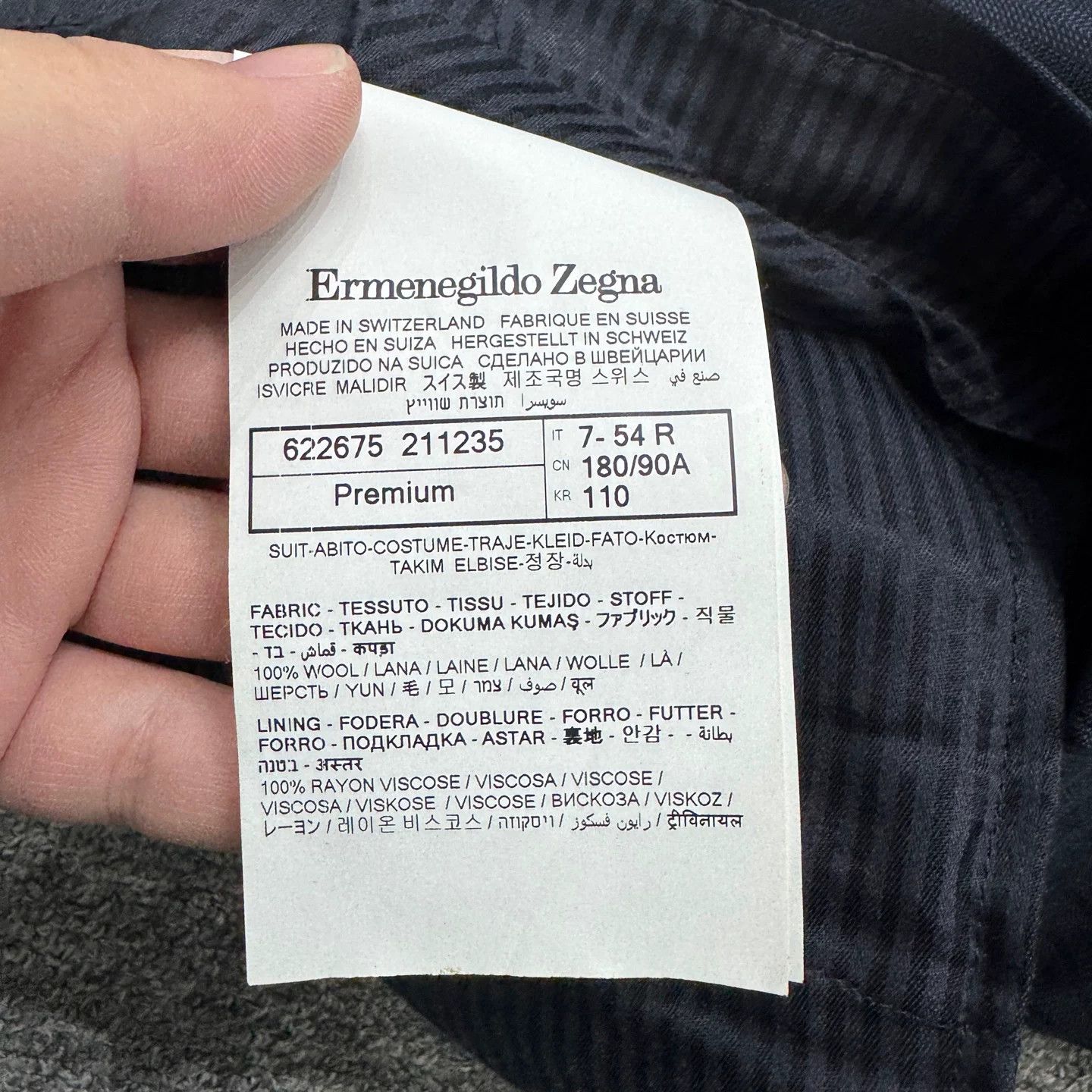 Ermenegildo Zegna Ermenegildo Zegna Wool Formal Trousers Size 38 Size 44R - 3 Thumbnail