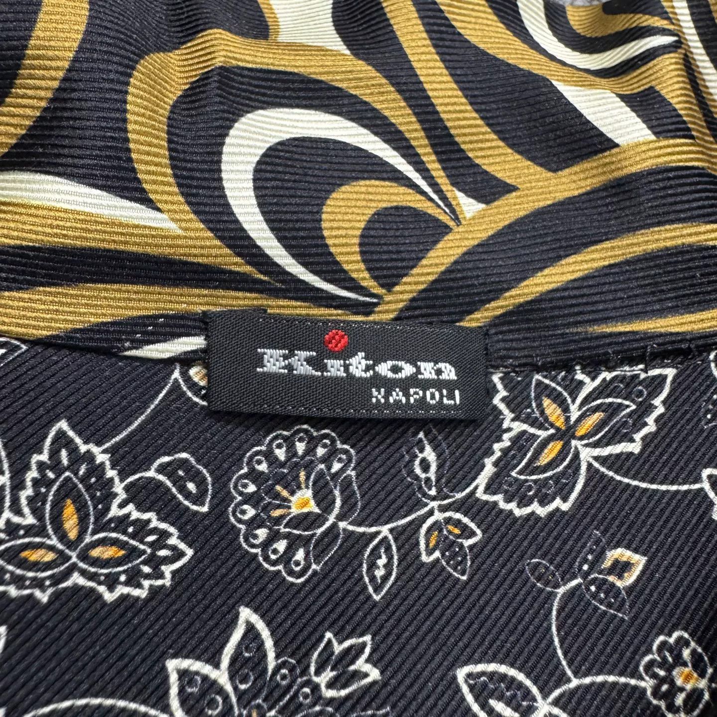 Kiton Kiton Floral Silk Button Up Shirt Size M Size US M / EU 48-50 / 2 - 4 Thumbnail