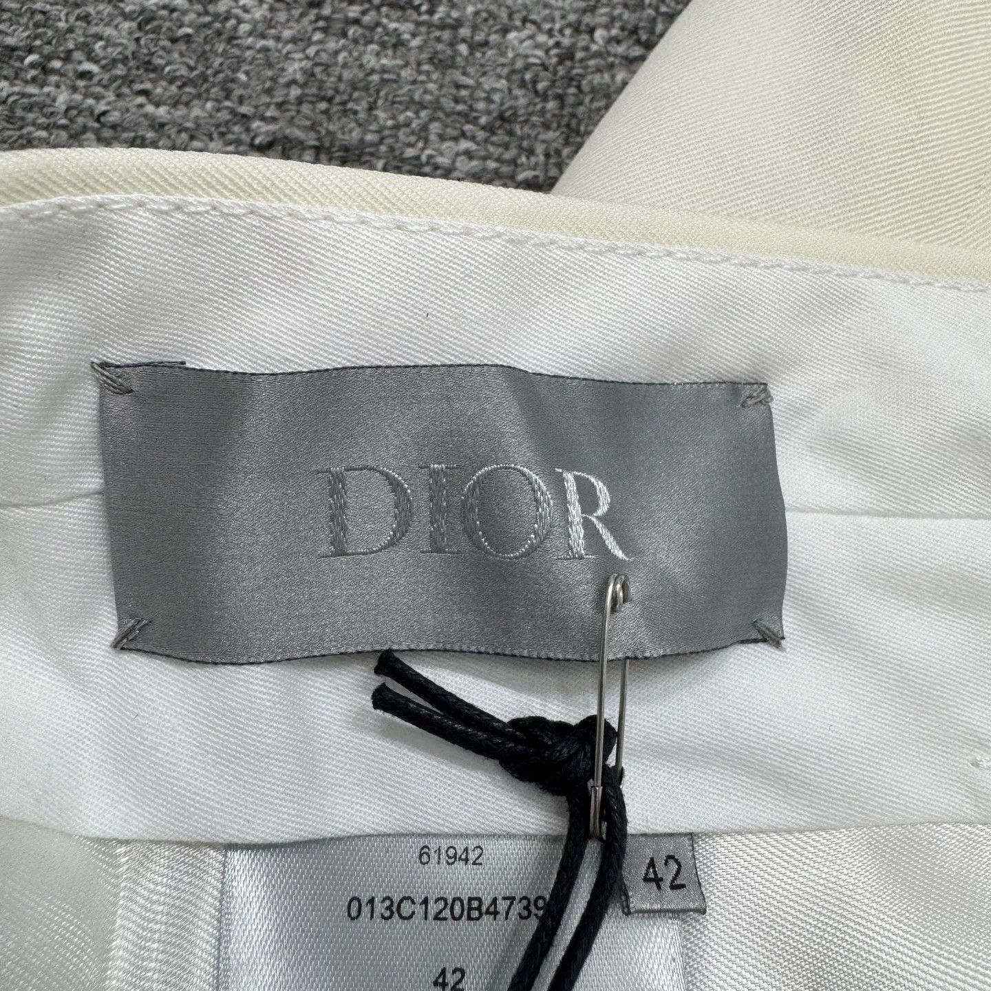Dior Dior Virgin Wool Casual Pants Size 26 Size US 26 / EU 42 - 3 Thumbnail