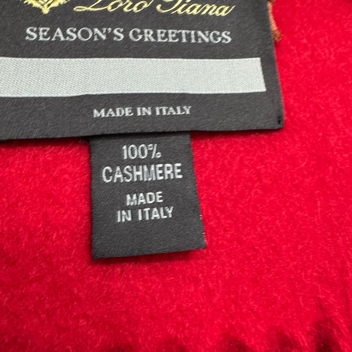 Loro Piana Loro Piana Season's Greetings Cashmere Throw Blanket ONE SIZ Size ONE SIZE - 4 Thumbnail