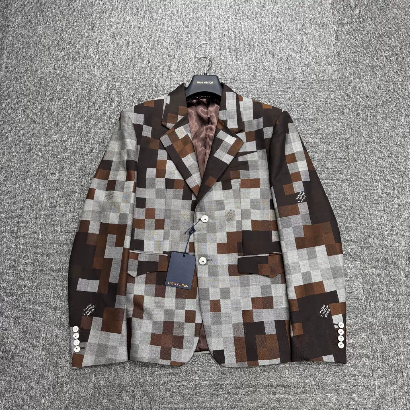 Louis Vuitton Louis Vuitton Pixel Check Blazer Size 38R Size 38R - 2 Thumbnail