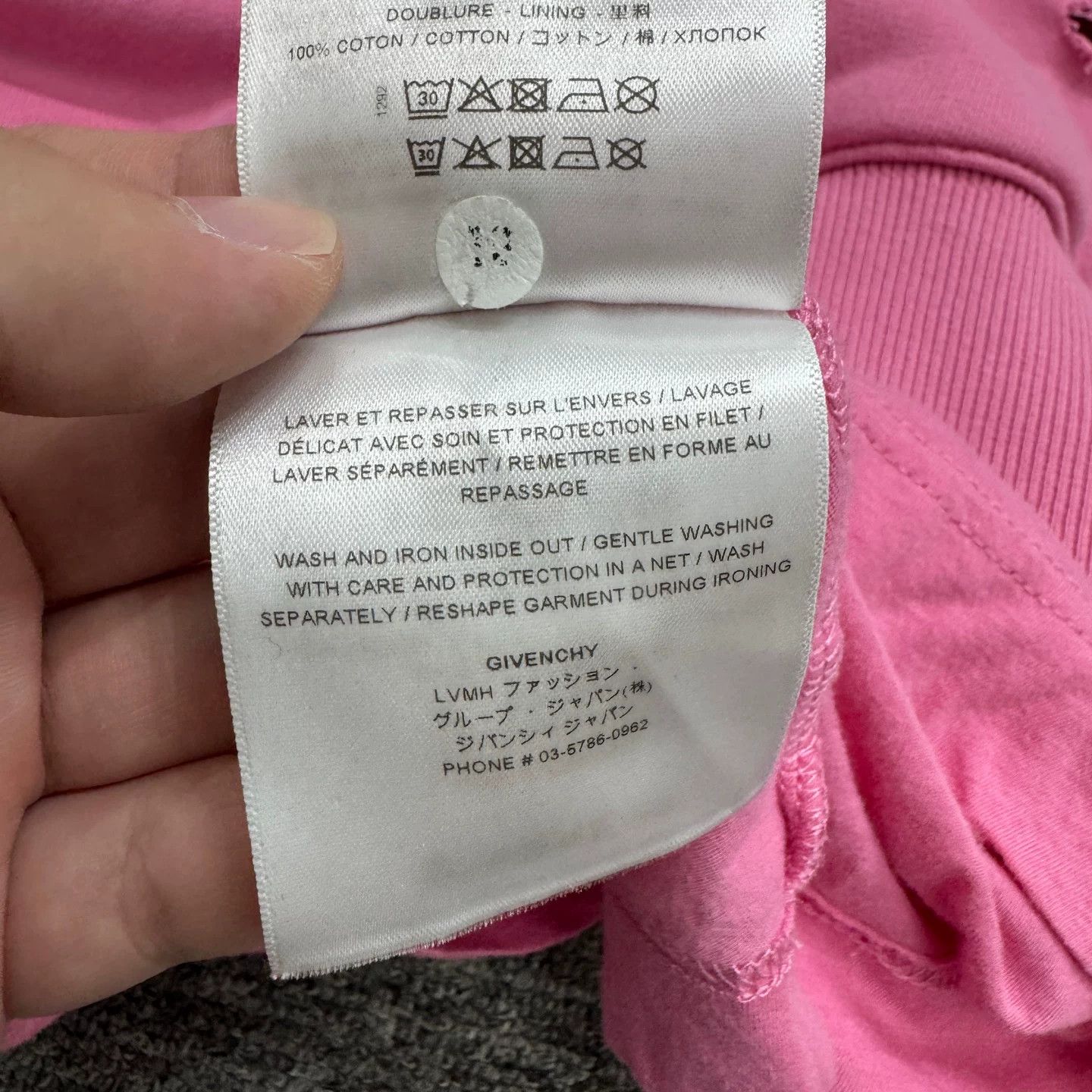 Givenchy Givenchy Pink Distressed Hoodie Size XS Size US XS / EU 42 / 0 - 5 Thumbnail