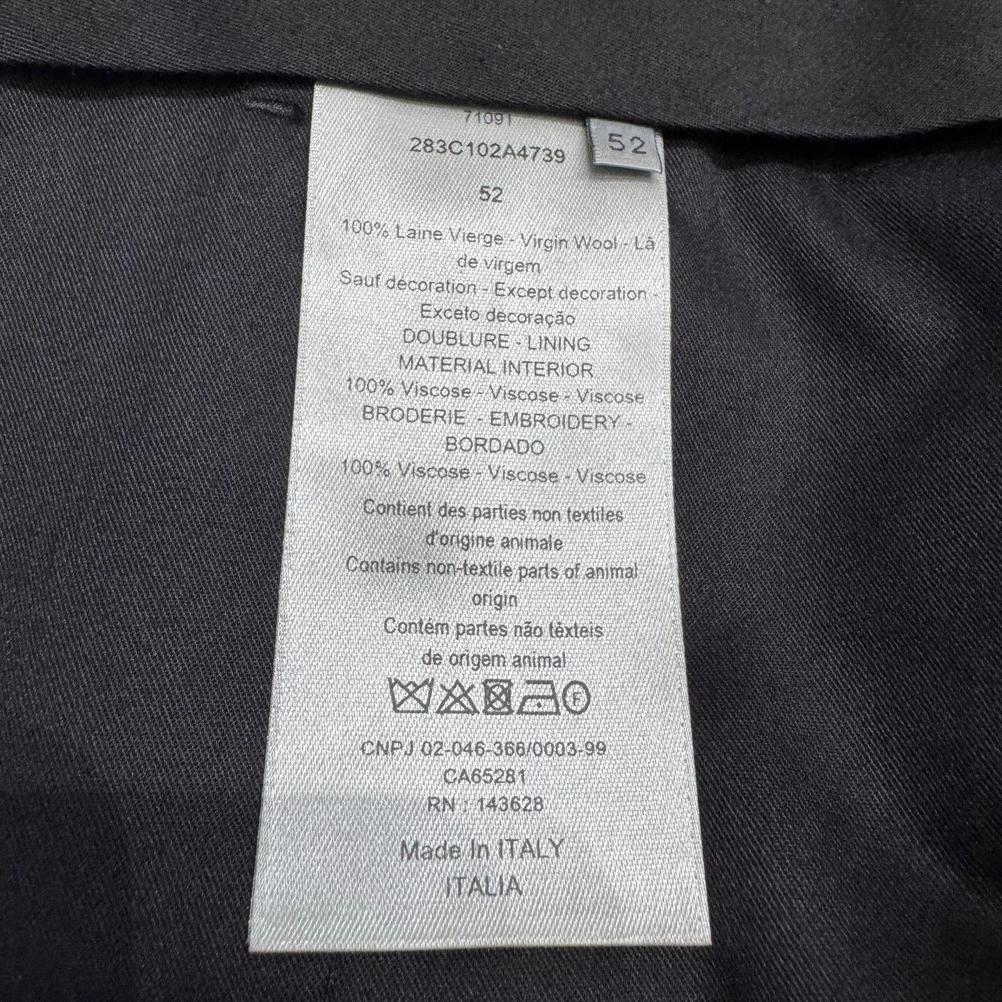 Dior Dior x Travis Scott Wool Trousers Size 36 Size 42R - 4 Thumbnail