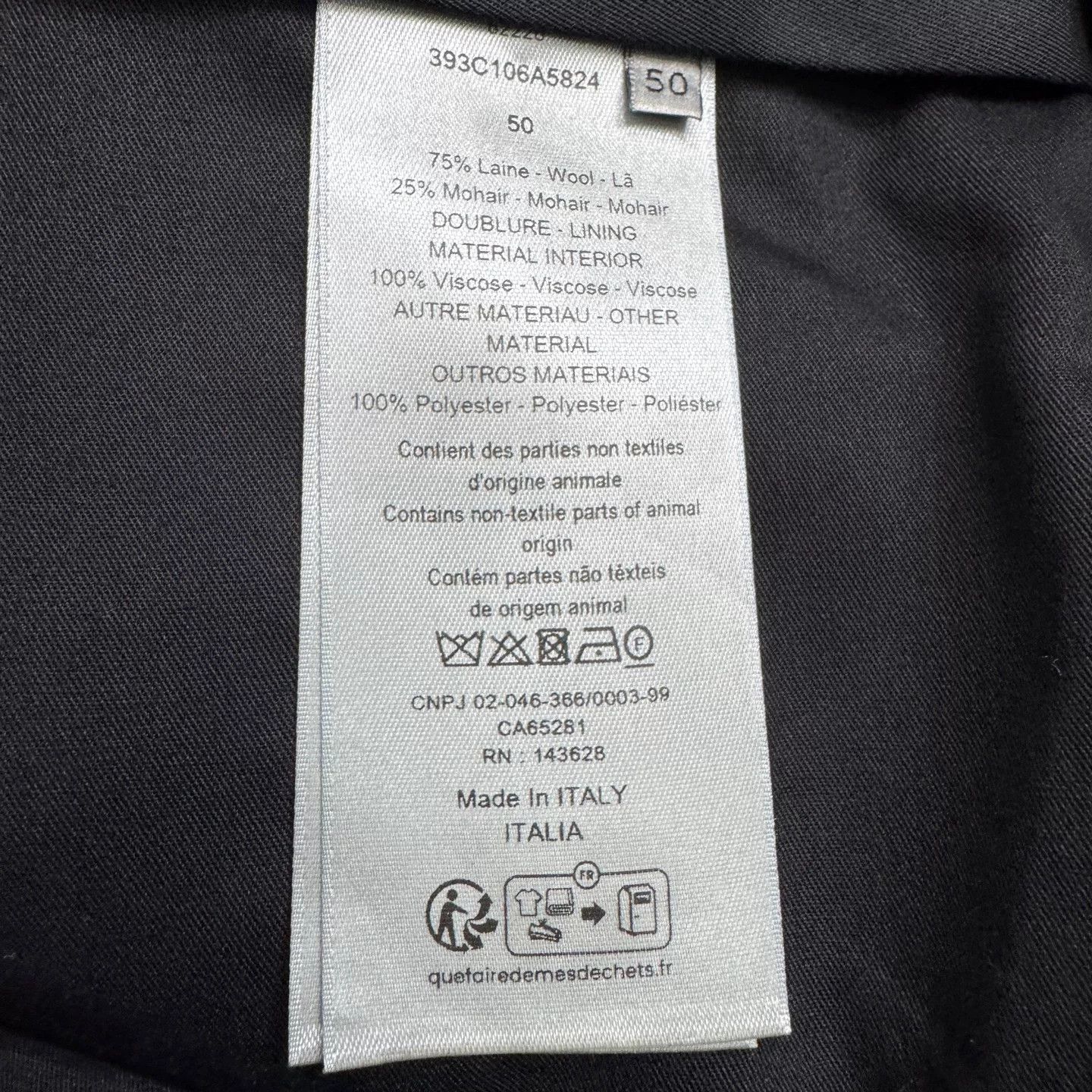 Dior Dior x Denim Tears Checked Wool Trousers Size 34 Size US 34 / EU 50 - 4 Thumbnail
