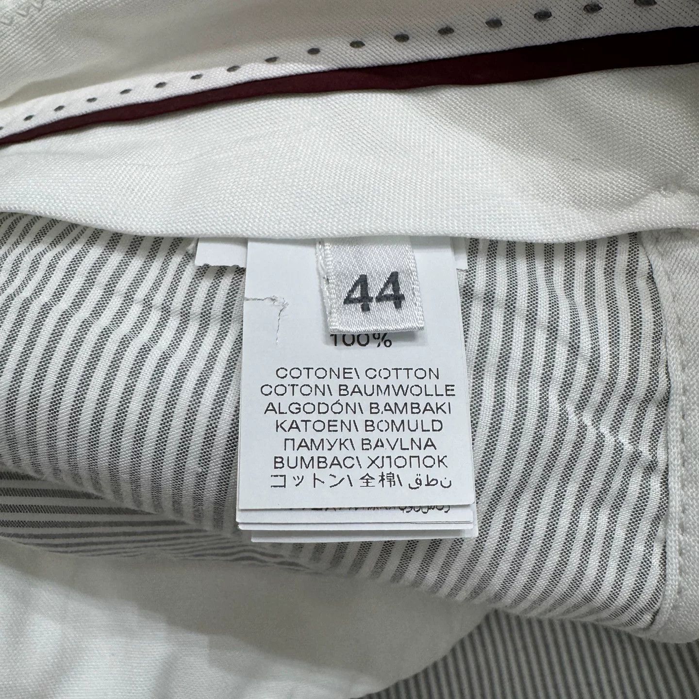 Brunello Cucinelli Brunello Cucinelli White Casual Pants Size 28 Size US 28 / EU 44 - 4 Thumbnail