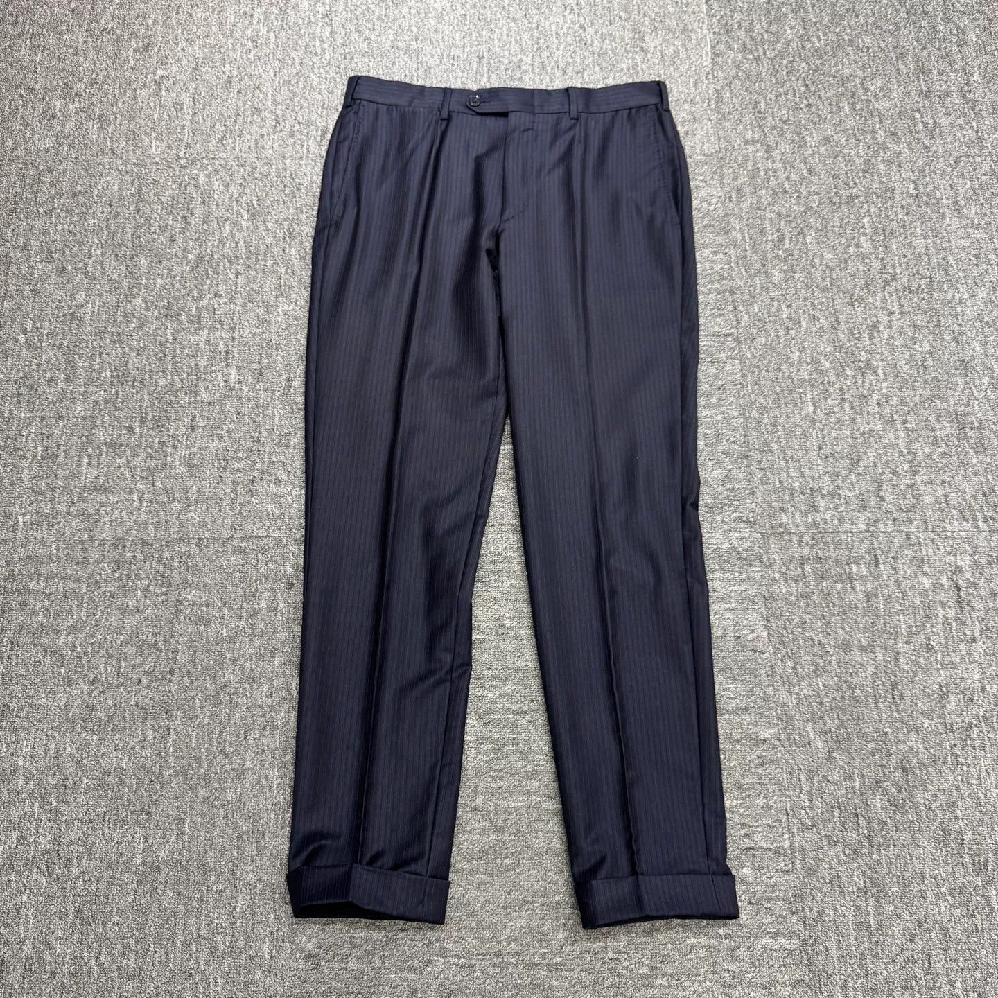 Ermenegildo Zegna Ermenegildo Zegna Striped Wool Trousers Size 32 Size US 32 / EU 48 - 2 Thumbnail