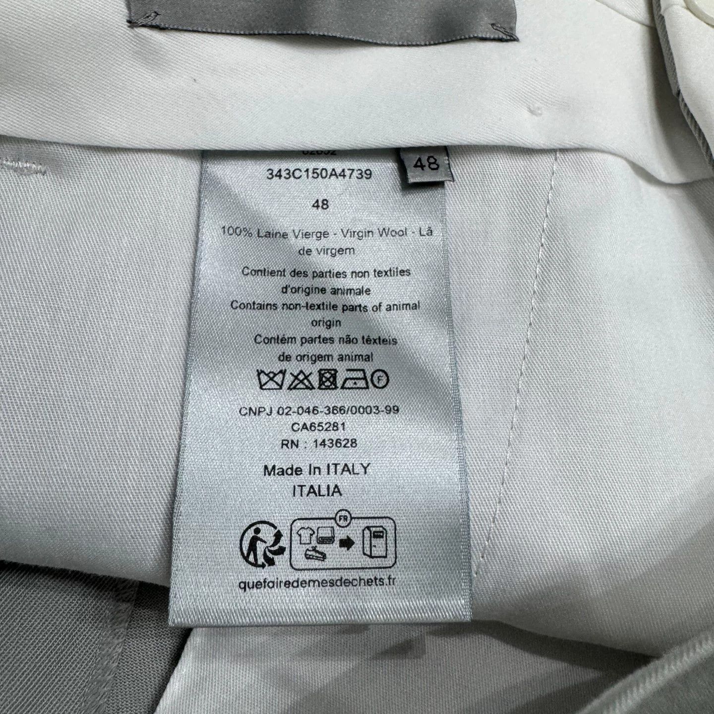 Dior Dior Virgin Wool Trousers Size 48 Size US 32 / EU 48 - 4 Thumbnail