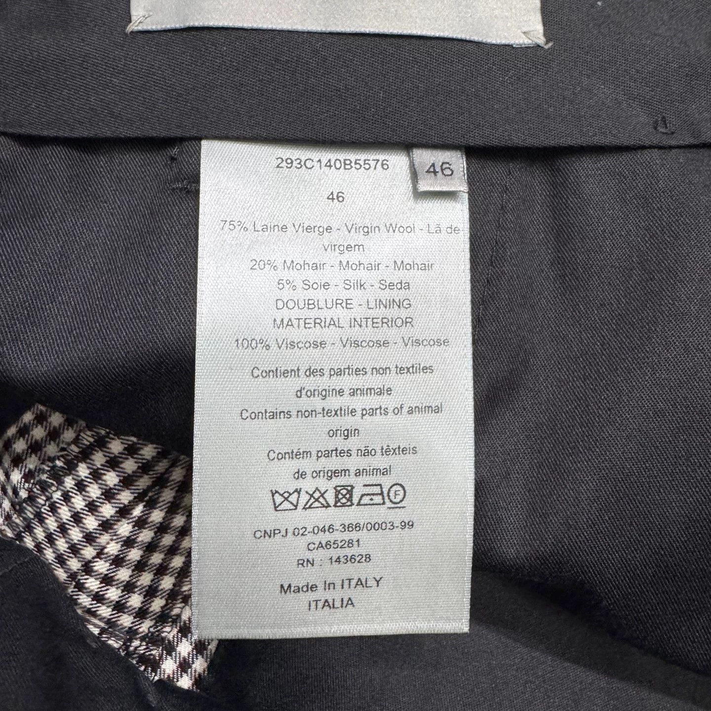 Dior Dior Checkered Wool Trousers Size US 30 Size US 30 / EU 46 - 4 Thumbnail