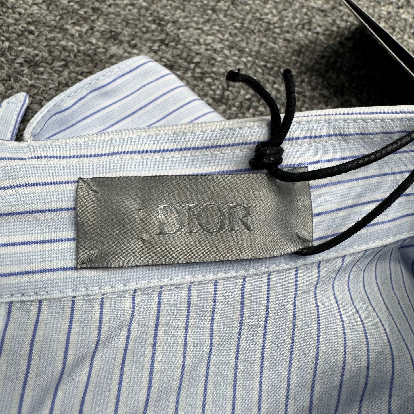 Dior Dior Blue Striped Button Up Shirt Size L Size US L / EU 52-54 / 3 - 3 Thumbnail
