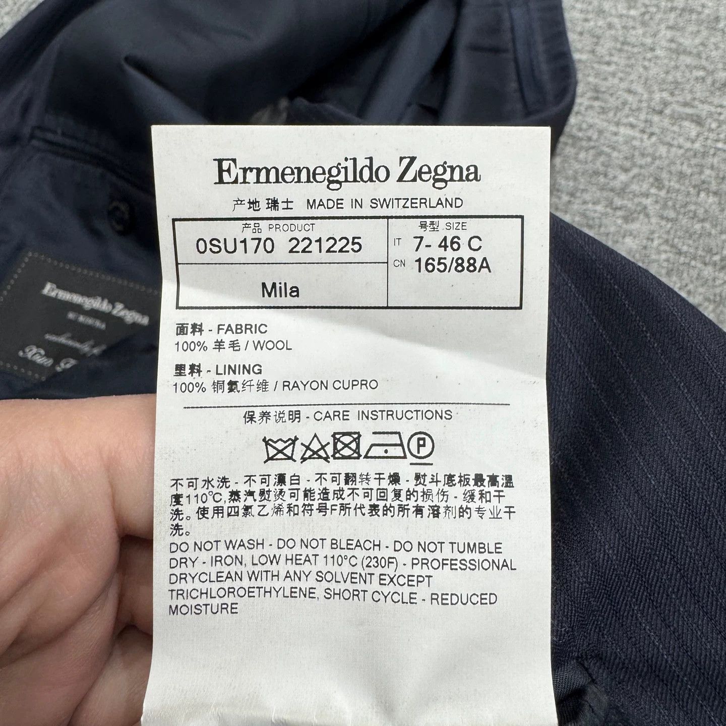 Ermenegildo Zegna Ermenegildo Zegna Su Misura Pinstripe Blazer Size 36R Size 36R - 5 Thumbnail
