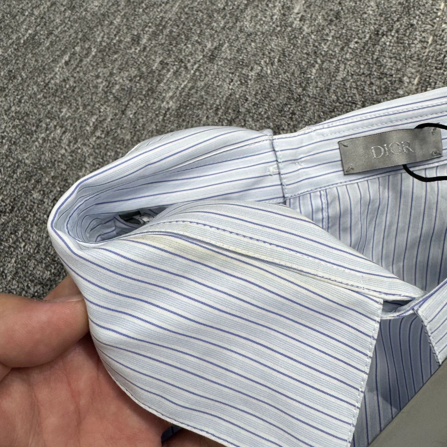 Dior Dior Striped Shirt Size L Size US L / EU 52-54 / 3 - 4 Thumbnail
