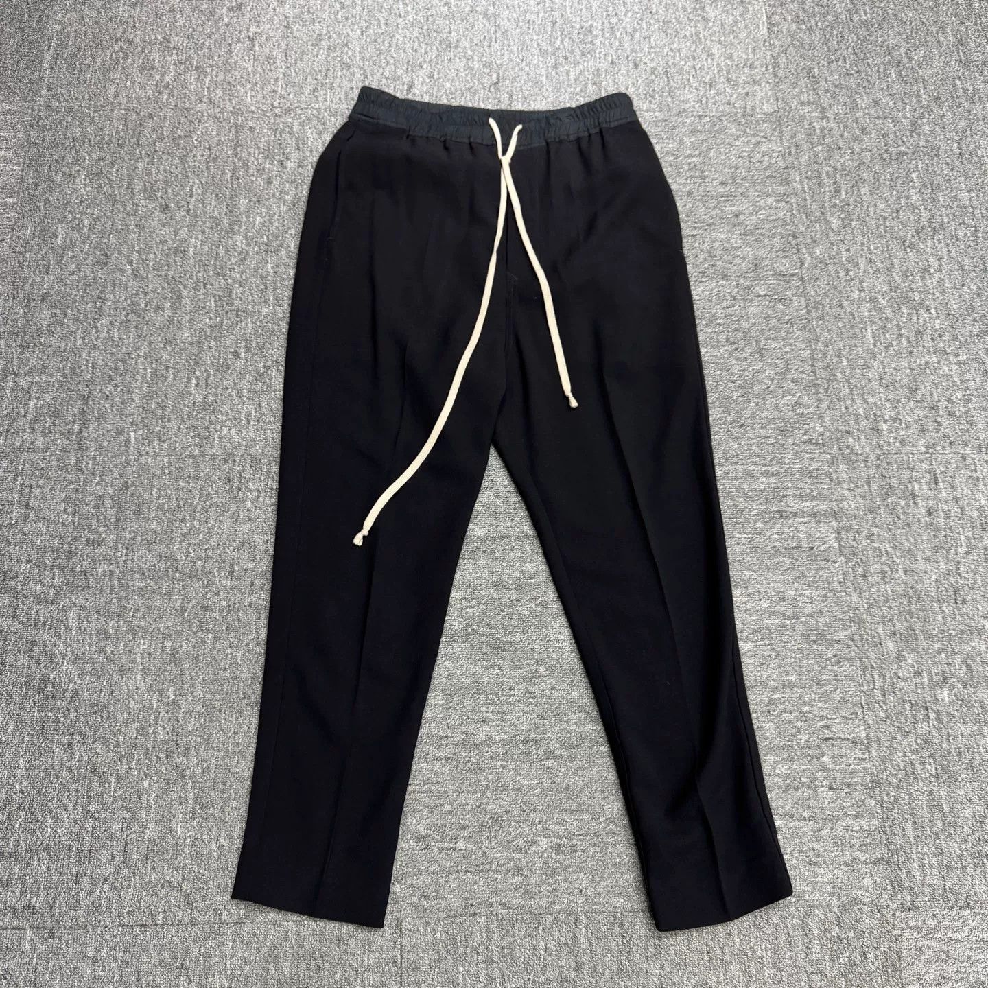 Rick Owens Rick Owens Babel Wool Drawstring Joggers Size 32 Size US 32 / EU 48 - 2 Thumbnail