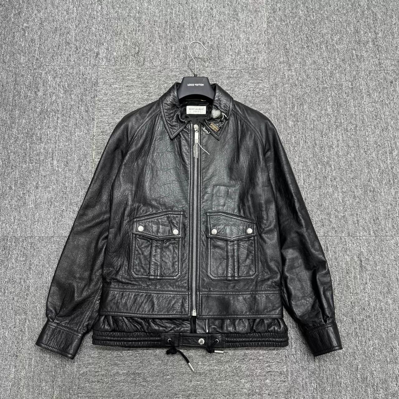 Saint Laurent Paris Saint Laurent Lambskin Leather Jacket Size 38 Size S / US 4 / IT 40 - 2 Thumbnail