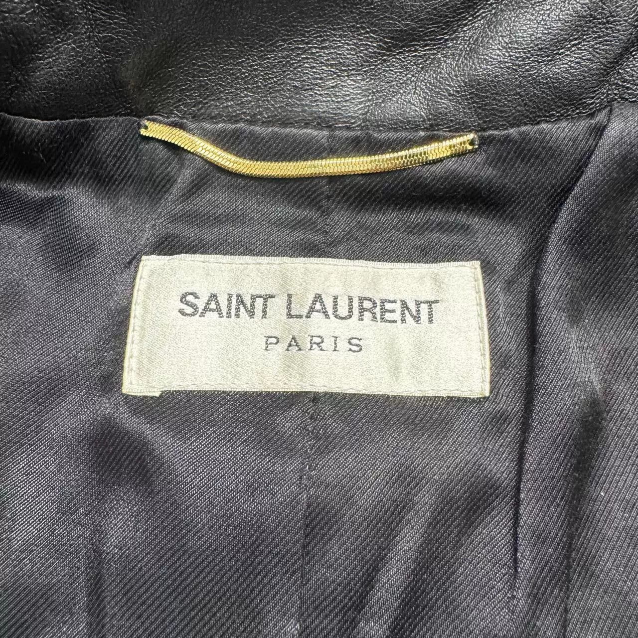 Saint Laurent Paris Saint Laurent Lambskin Leather Jacket Size 38 Size S / US 4 / IT 40 - 5 Thumbnail