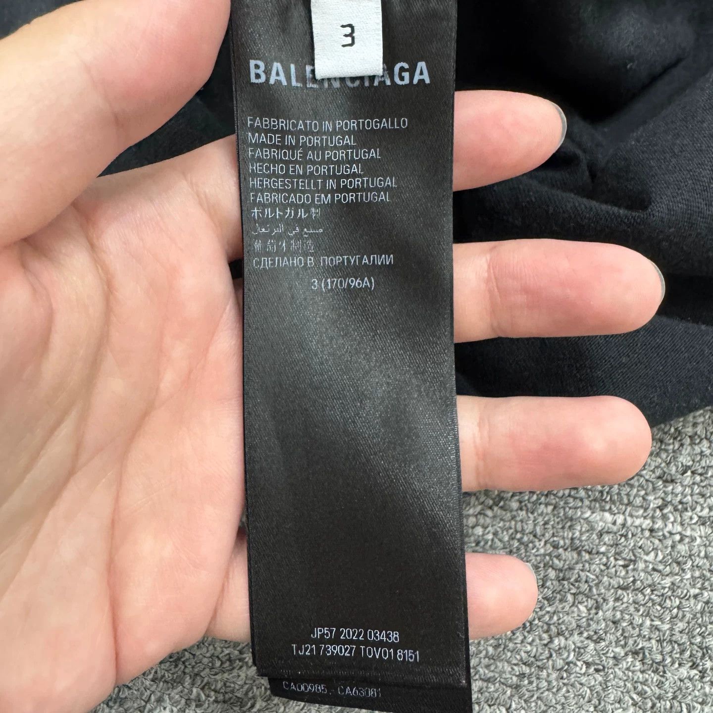 Balenciaga Balenciaga Embroidered Logo Long Sleeve T-Shirt Size M Size US M / EU 48-50 / 2 - 4 Thumbnail