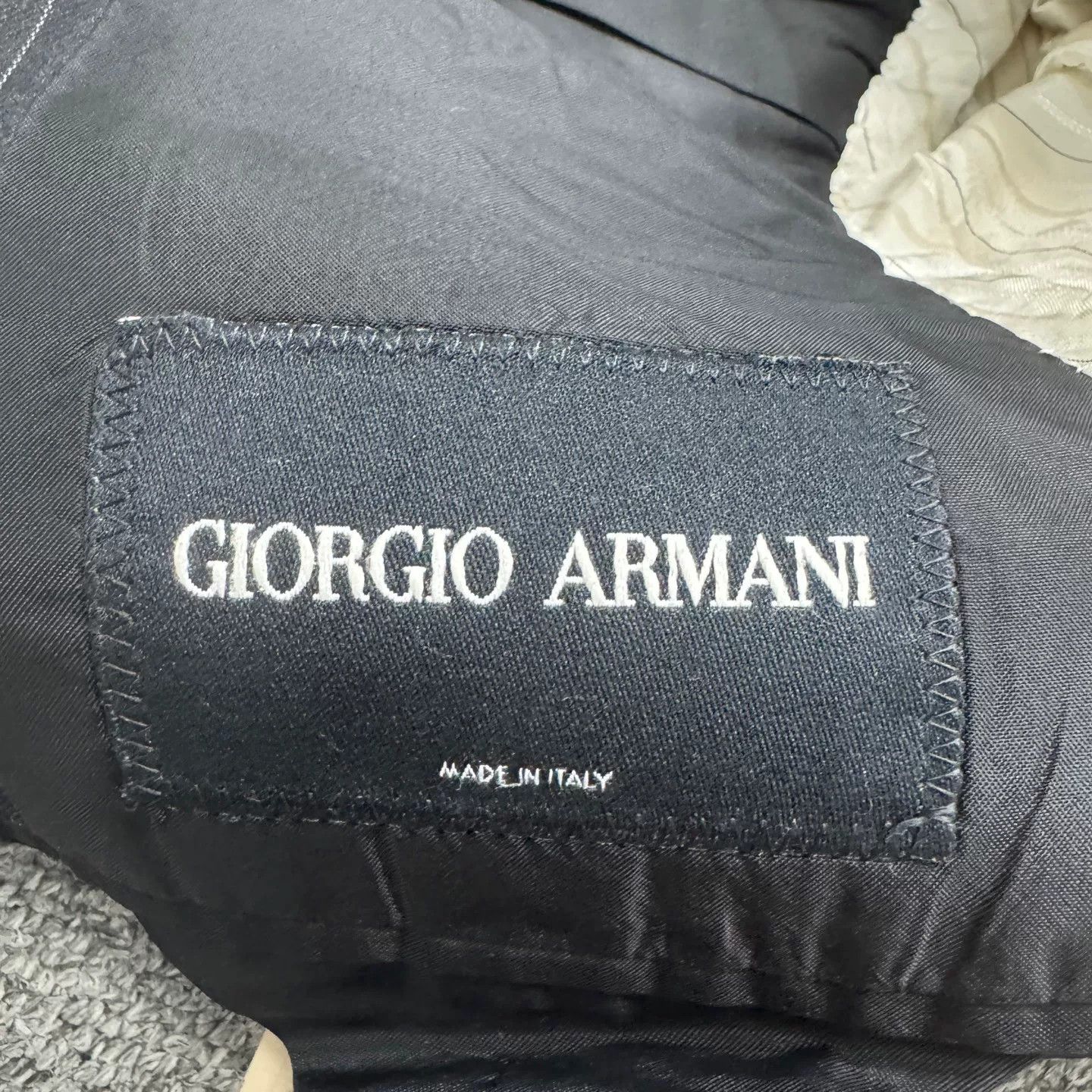 Giorgio Armani Giorgio Armani Striped Wool Blazer Size 38R Size 38R - 3 Thumbnail