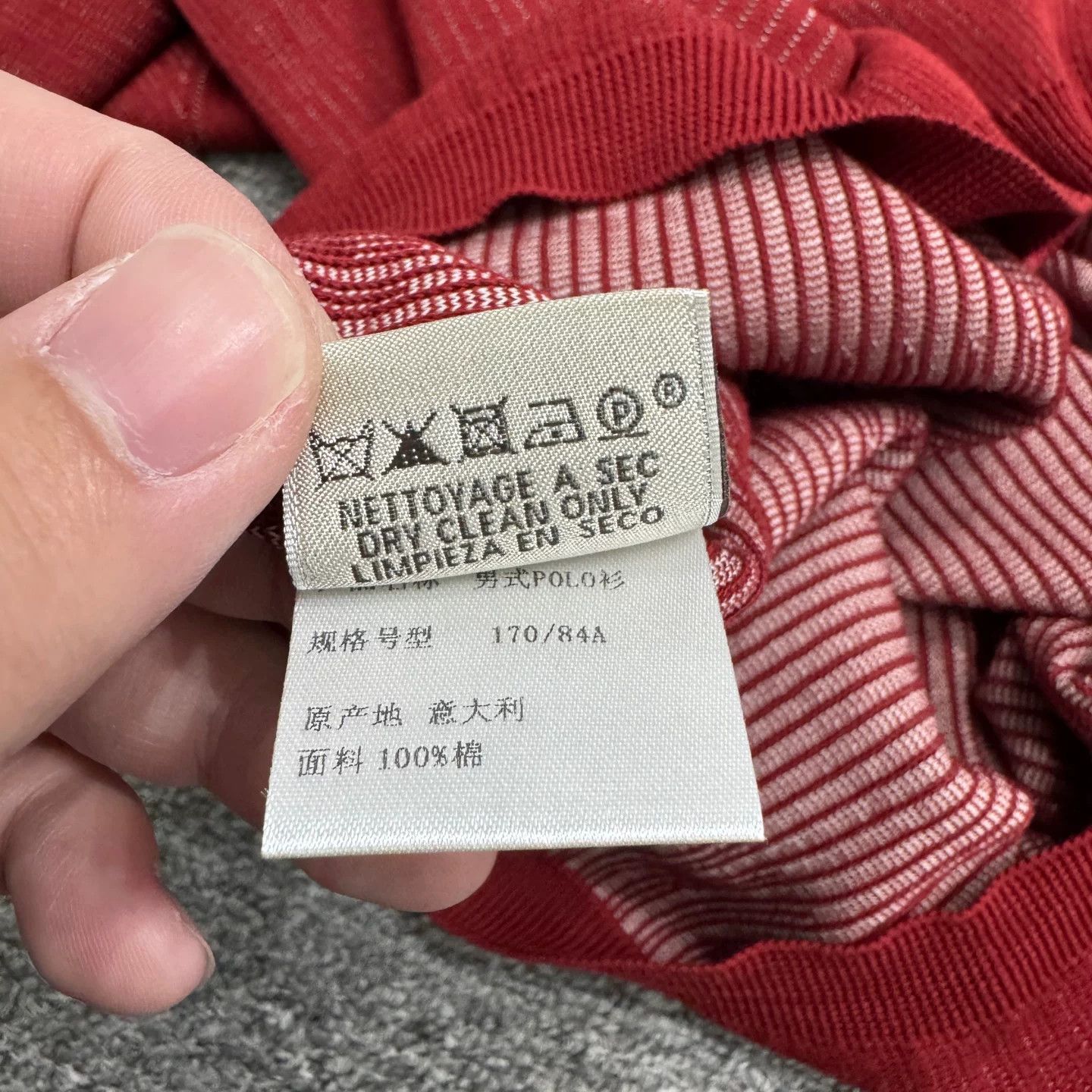 Hermes Hermès Red Cotton Knit Polo Size M Size US M / EU 48-50 / 2 - 5 Thumbnail