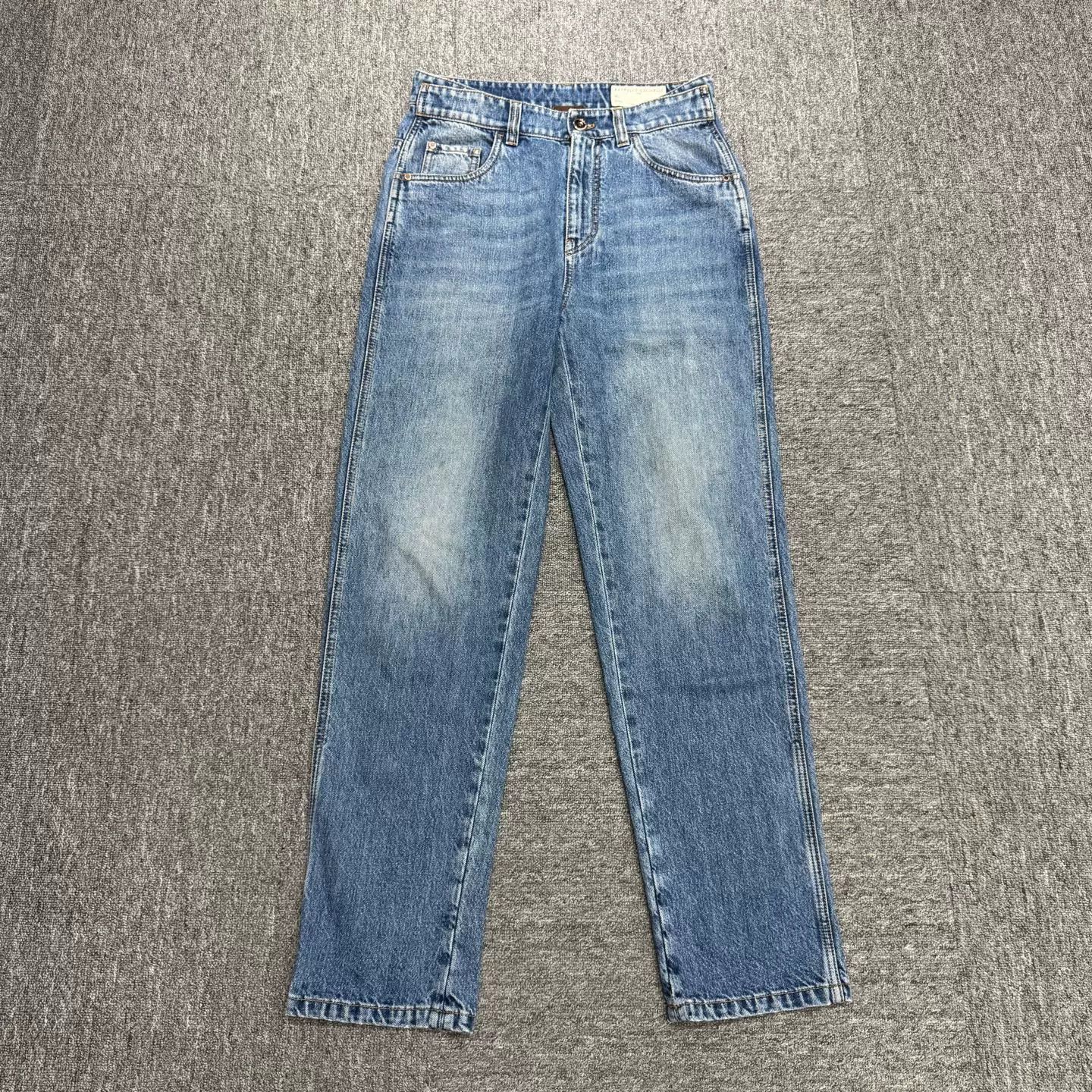 Brunello Cucinelli Brunello Cucinelli The Skater Straight Leg Jeans Size 40 Size 27" / US 4 / IT 40 - 2 Thumbnail