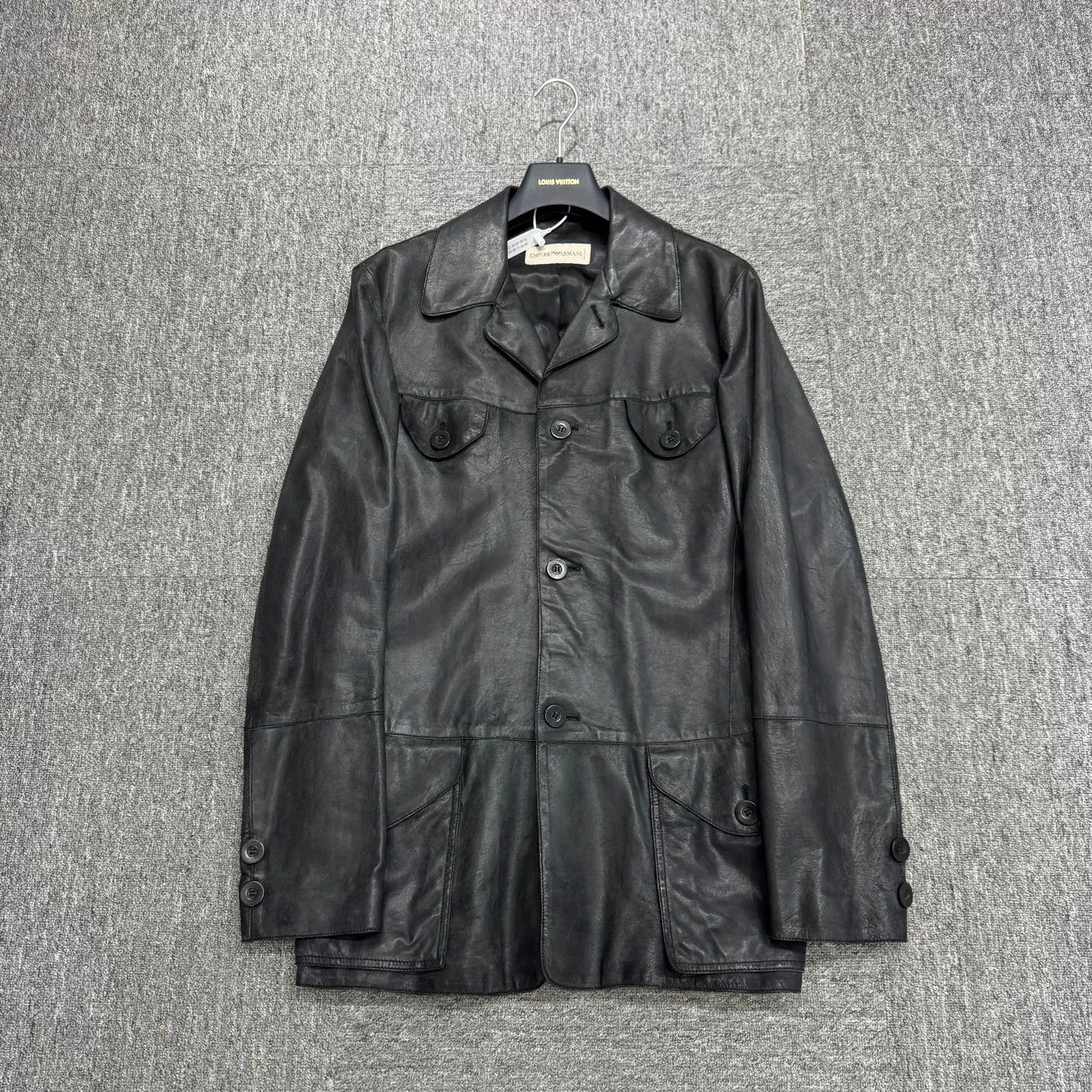 Emporio Armani Emporio Armani Leather Jacket Size S Size US S / EU 44-46 / 1 - 2 Thumbnail