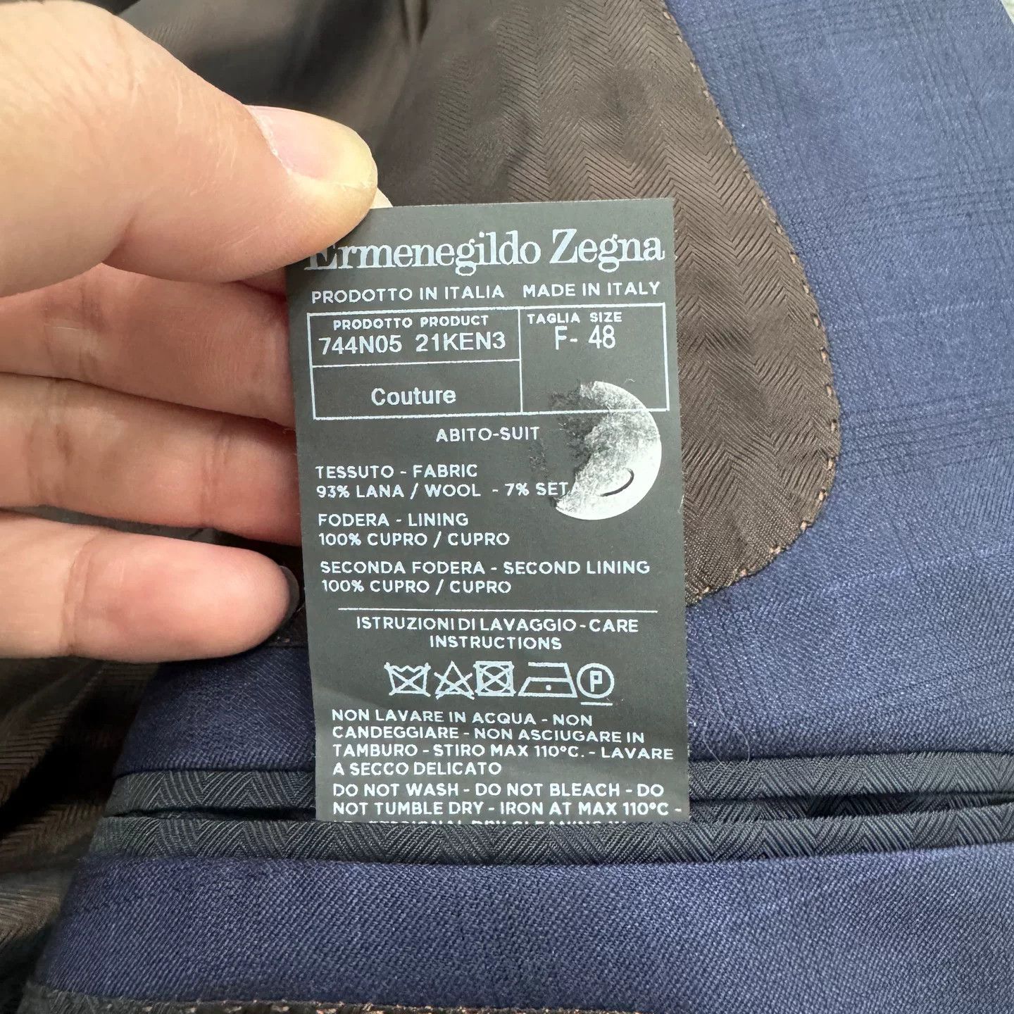 Ermenegildo Zegna Ermenegildo Zegna Couture Wool Silk Blazer 38R Size 38R - 6 Thumbnail