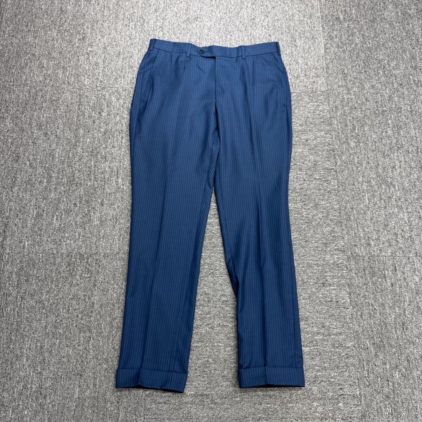 Ermenegildo Zegna Ermenegildo Zegna Striped Wool Trousers Size 32 Size US 32 / EU 48 - 2 Thumbnail