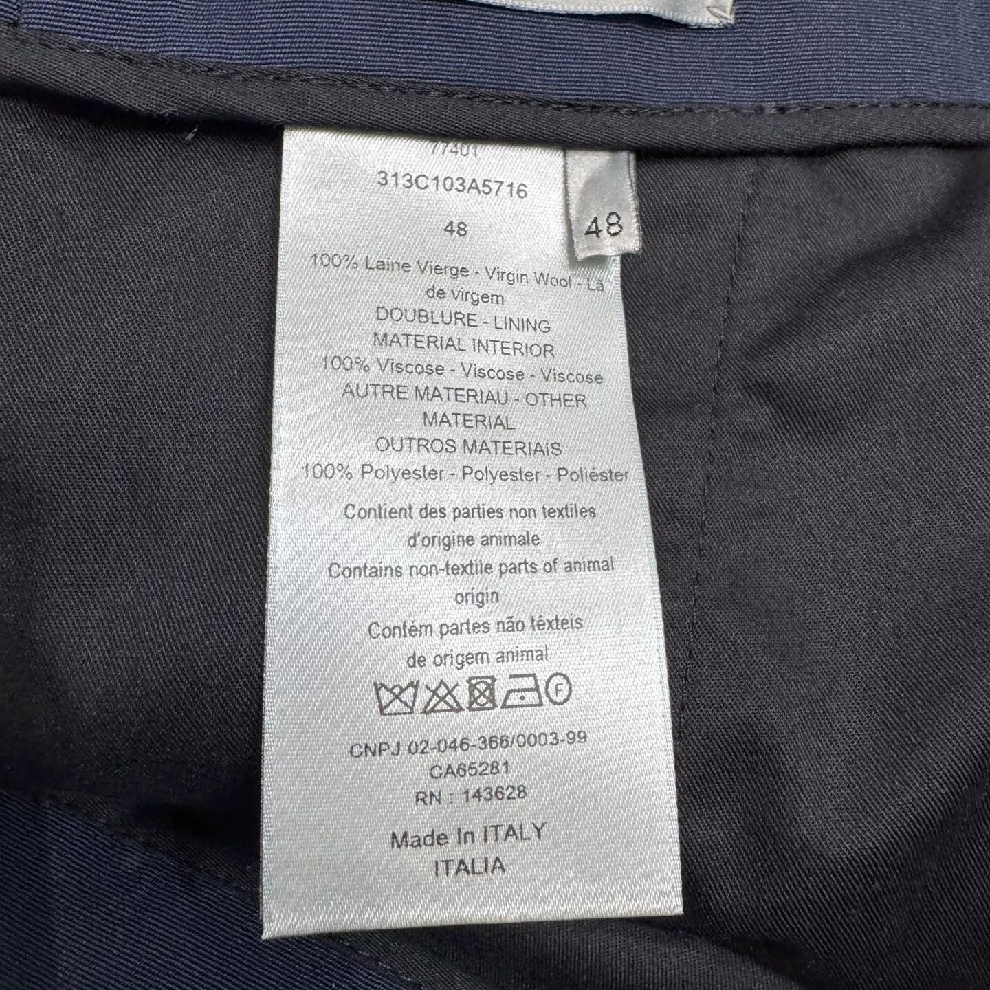 Dior Dior Virgin Wool Trousers Size 48 Size US 32 / EU 48 - 4 Thumbnail