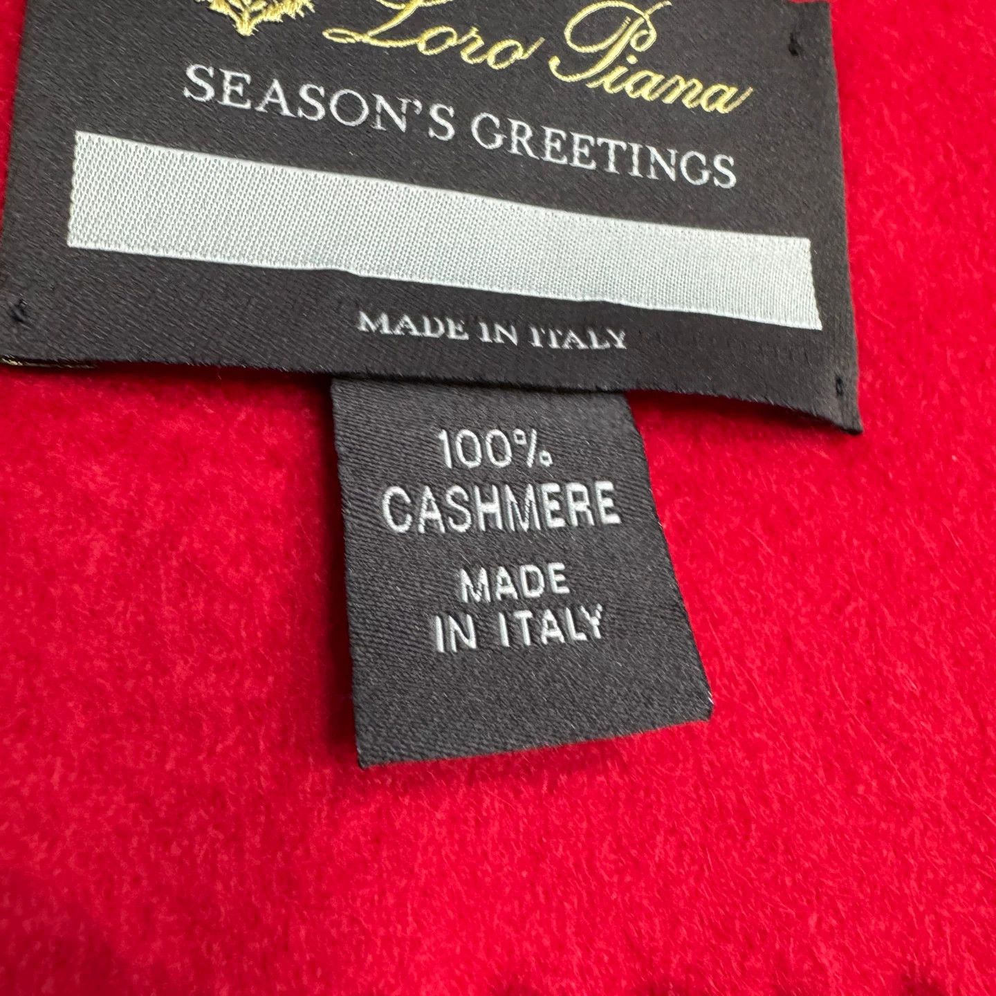 Loro Piana Loro Piana Season's Greetings Cashmere Blanket ONE SIZE Size ONE SIZE - 4 Thumbnail