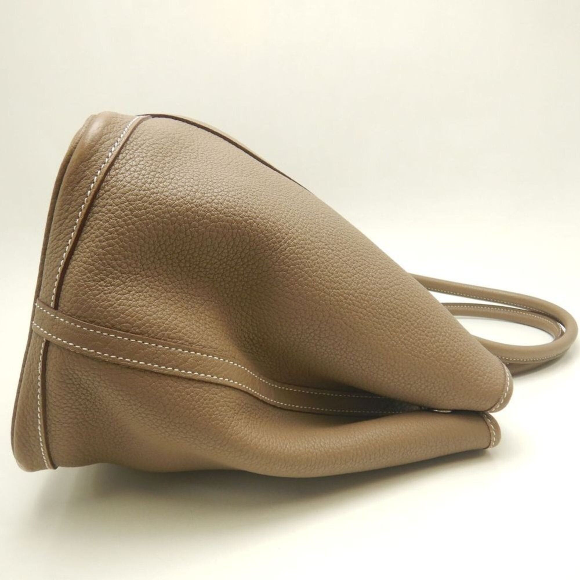 Hermes HERMES Garden Party PM Handbag, Negonda Etoupe, Women's, 253835 Size ONE SIZE - 5 Thumbnail