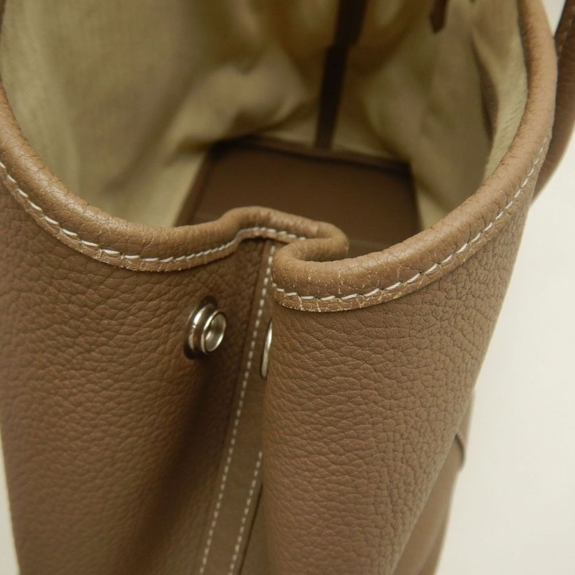 Hermes HERMES Garden Party PM Handbag, Negonda Etoupe, Women's, 253835 Size ONE SIZE - 11 Thumbnail