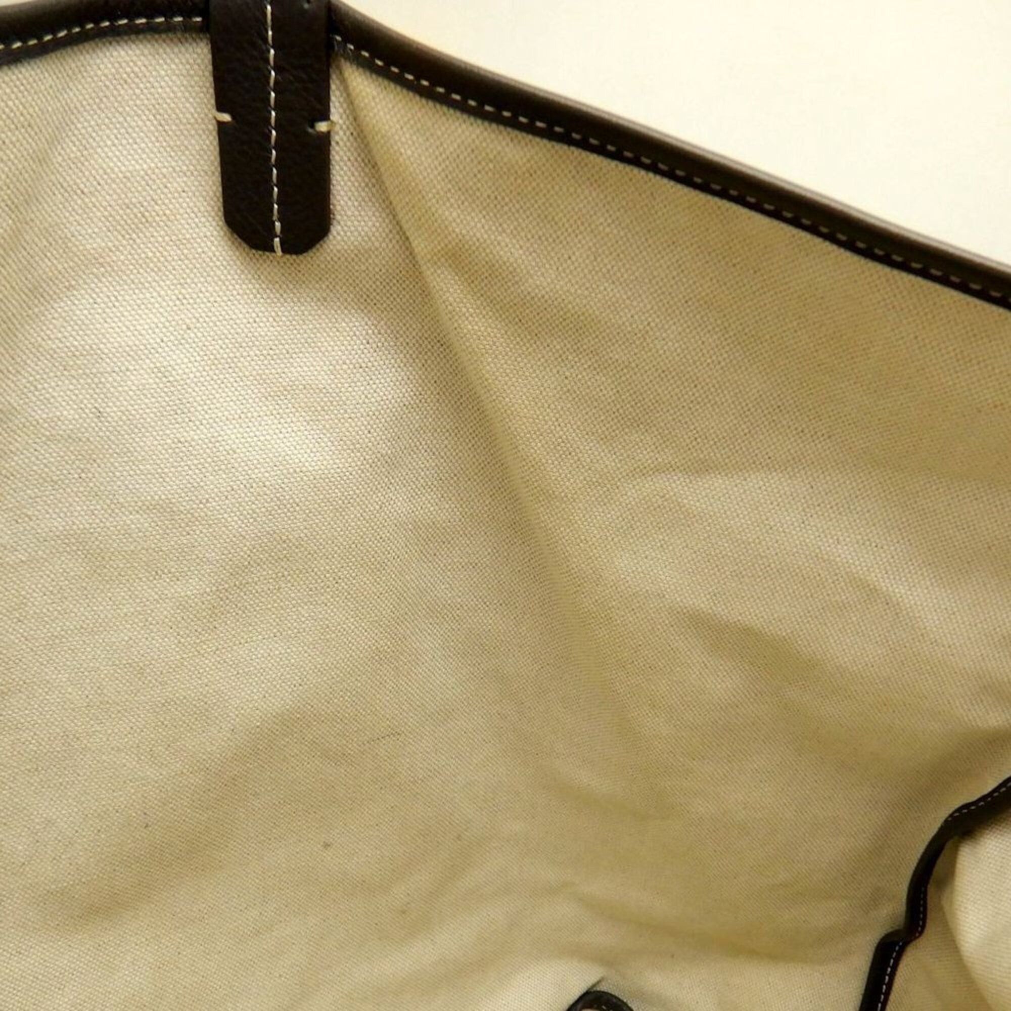 Goyard GOYARD Saint Louis GM Tote Bag, Goyardine Canvas, Gray, Women's, 253823 Size ONE SIZE - 17 Thumbnail