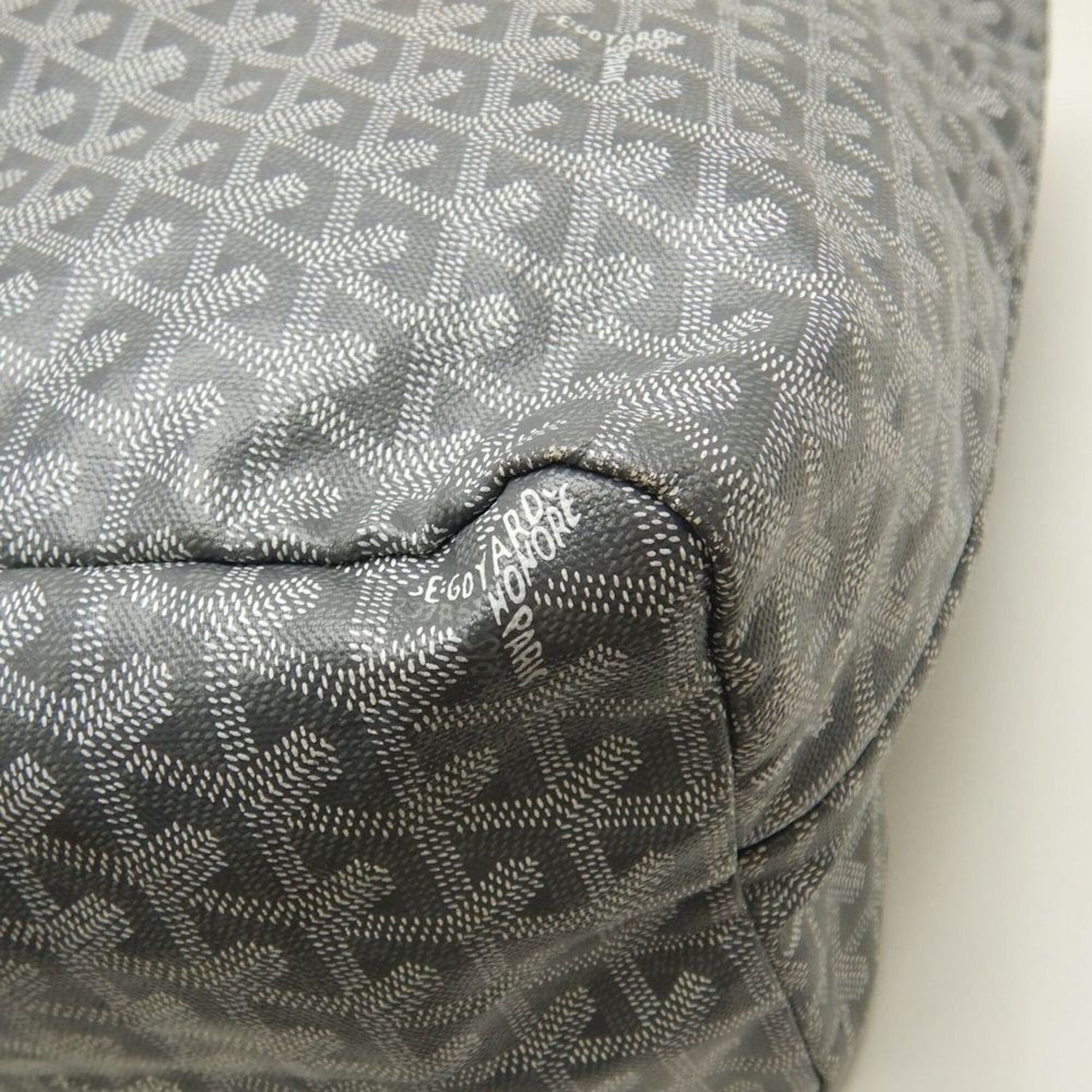 Goyard GOYARD Saint Louis GM Tote Bag, Goyardine Canvas, Gray, Women's, 253823 Size ONE SIZE - 14 Thumbnail