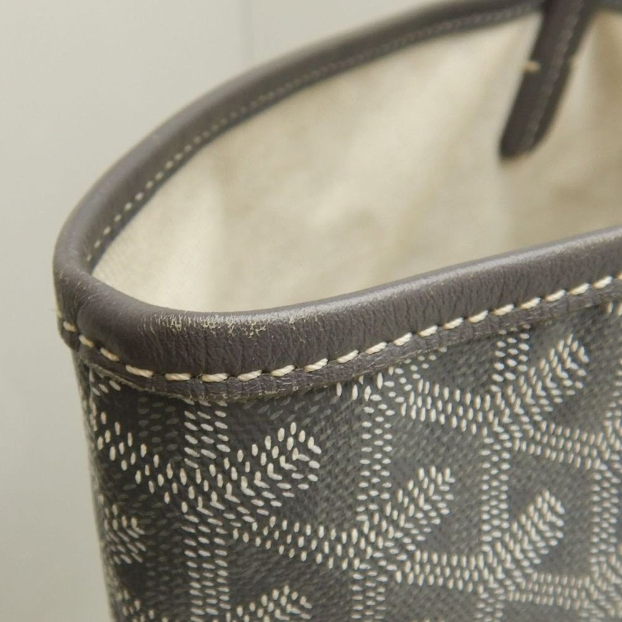 Goyard GOYARD Saint Louis GM Tote Bag, Goyardine Canvas, Gray, Women's, 253823 Size ONE SIZE - 9 Thumbnail