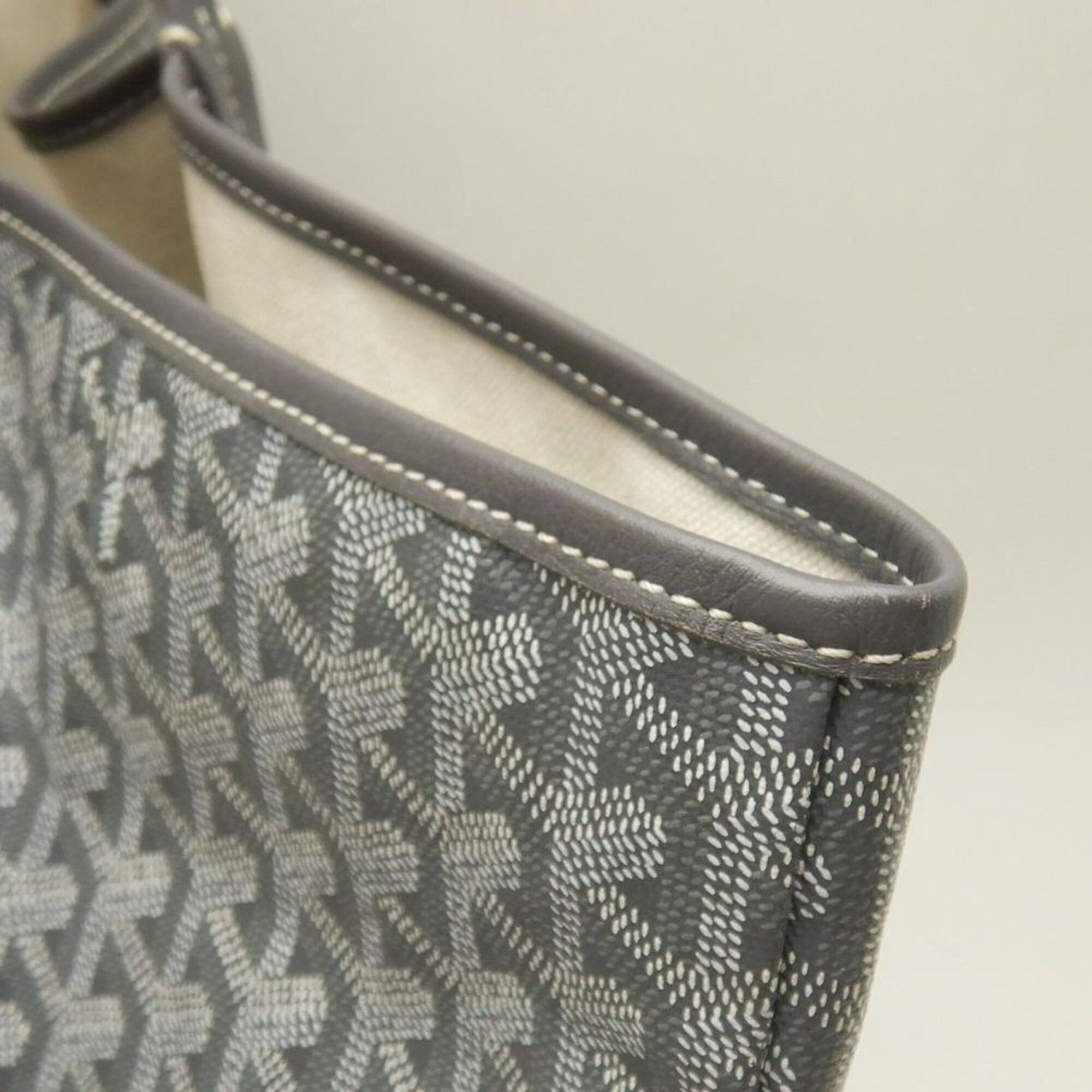 Goyard GOYARD Saint Louis GM Tote Bag, Goyardine Canvas, Gray, Women's, 253823 Size ONE SIZE - 10 Thumbnail