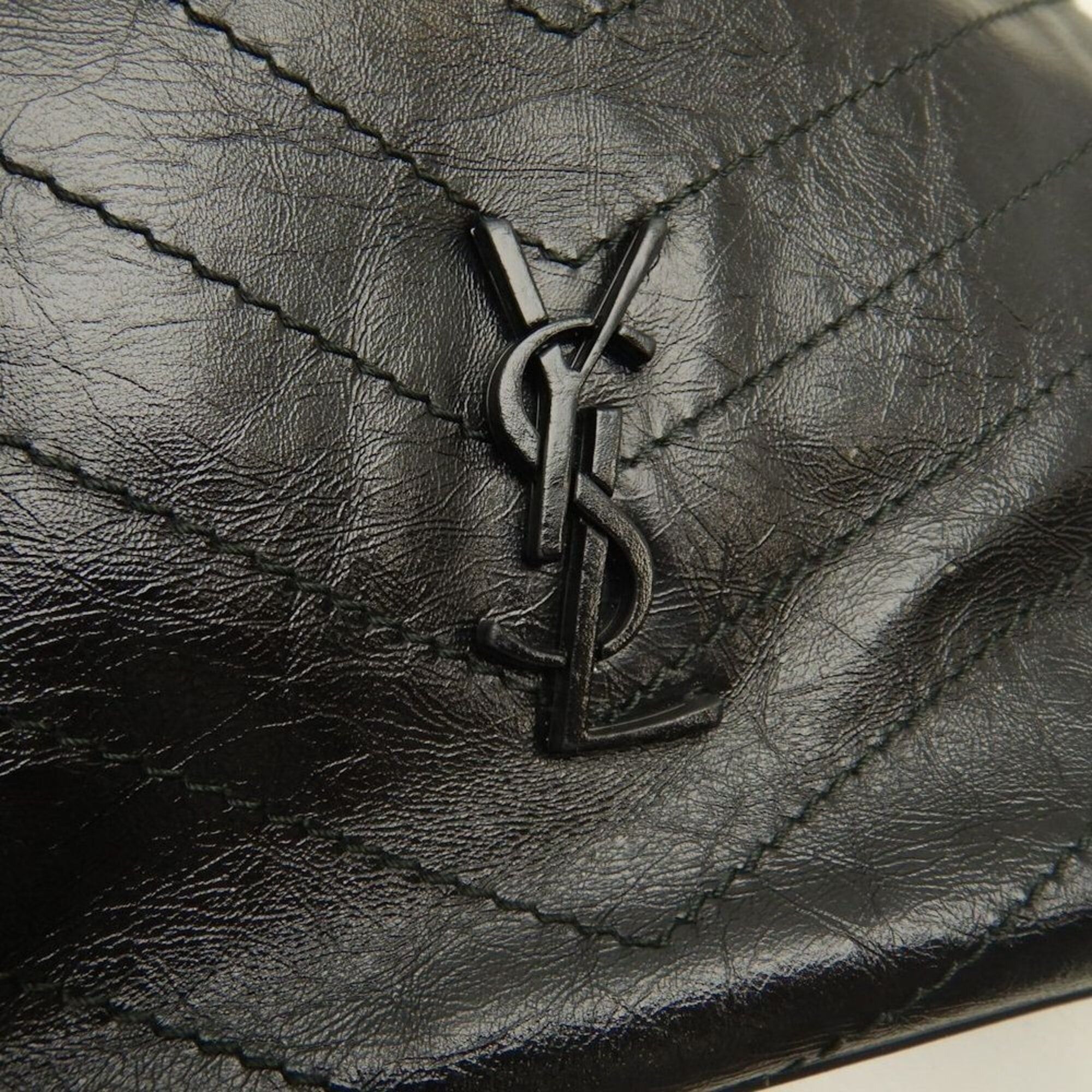 Saint Laurent Paris YVES SAINT LAURENT Niki Shopping Bag 577999 Shoulder Black Women's 253824 Size ONE SIZE - 10 Thumbnail